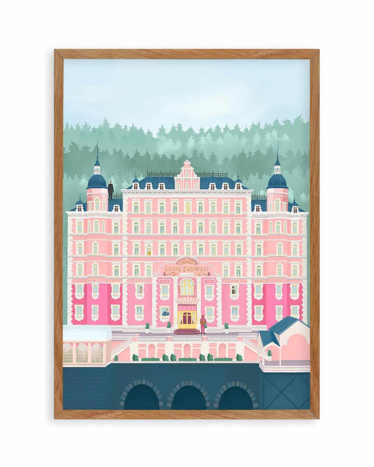 The Grand Budapest Hotel by Petra Lizde Art Print from Olive et Oriel where you can shop wallpaper and artworks online