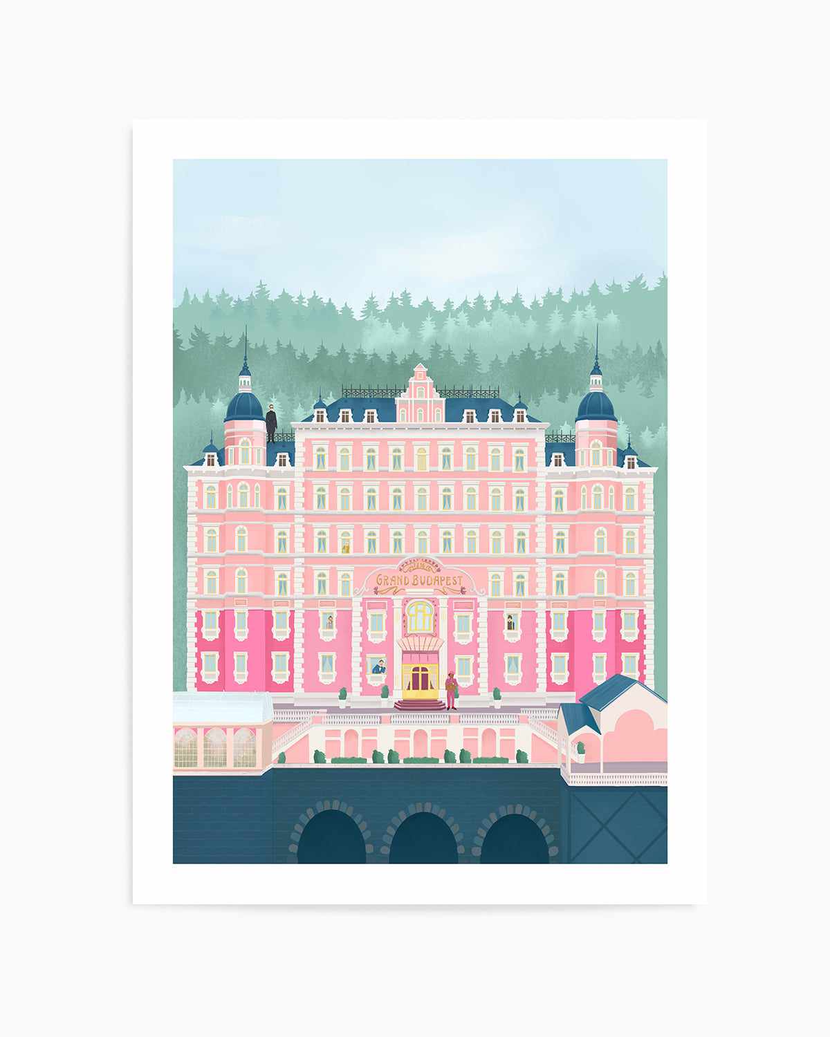 The Grand Budapest Hotel by Petra Lizde Art Print