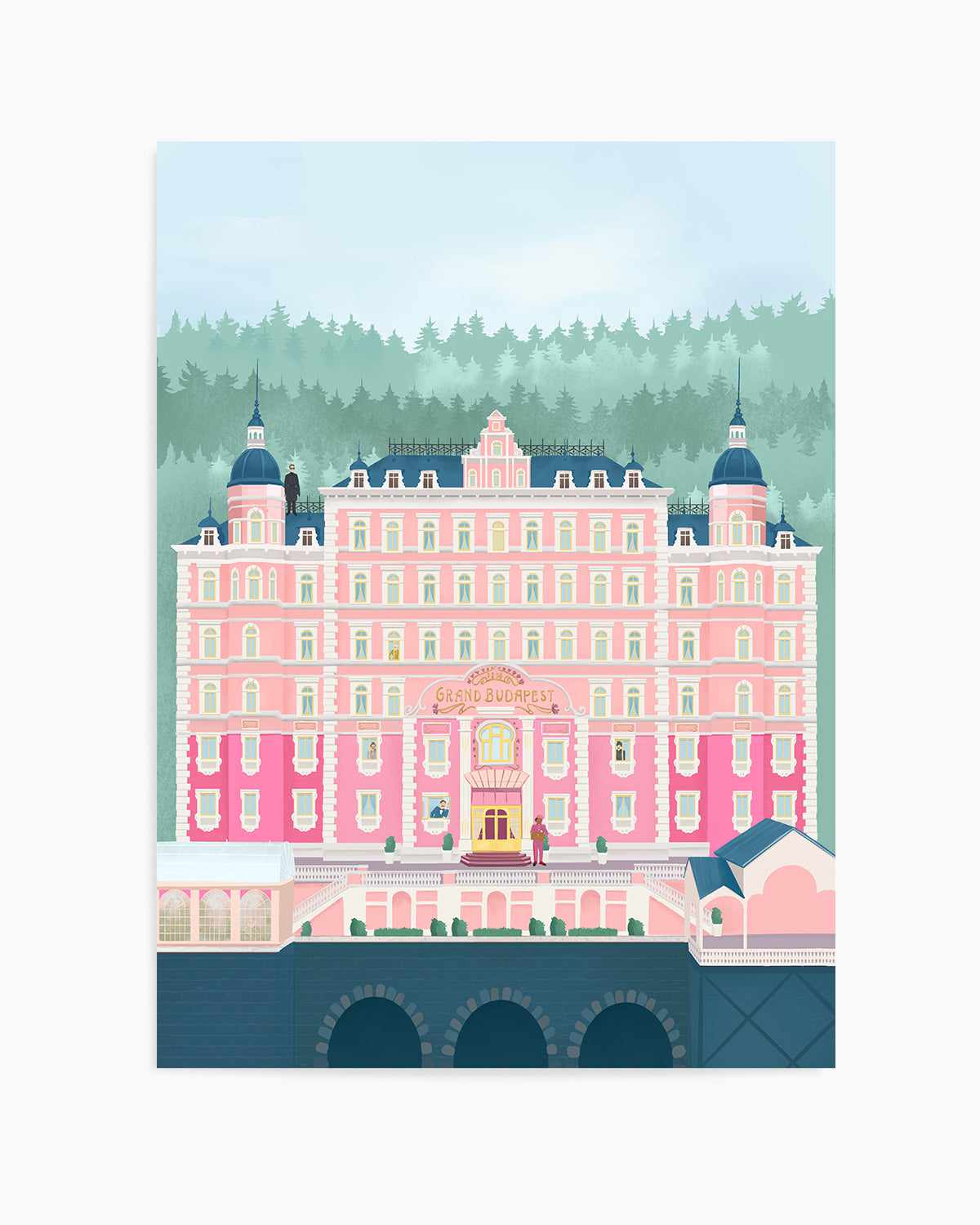 The Grand Budapest Hotel by Petra Lizde Art Print