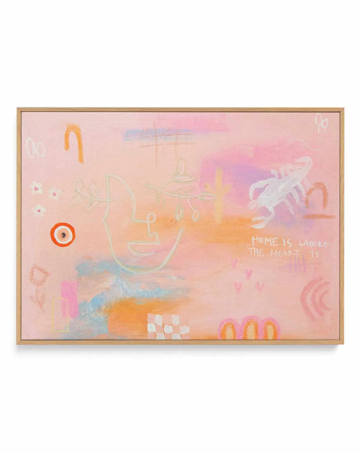 The Heart by Britney Turner | Framed Canvas Art Print from Olive et Oriel where you can shop wallpaper and artworks online