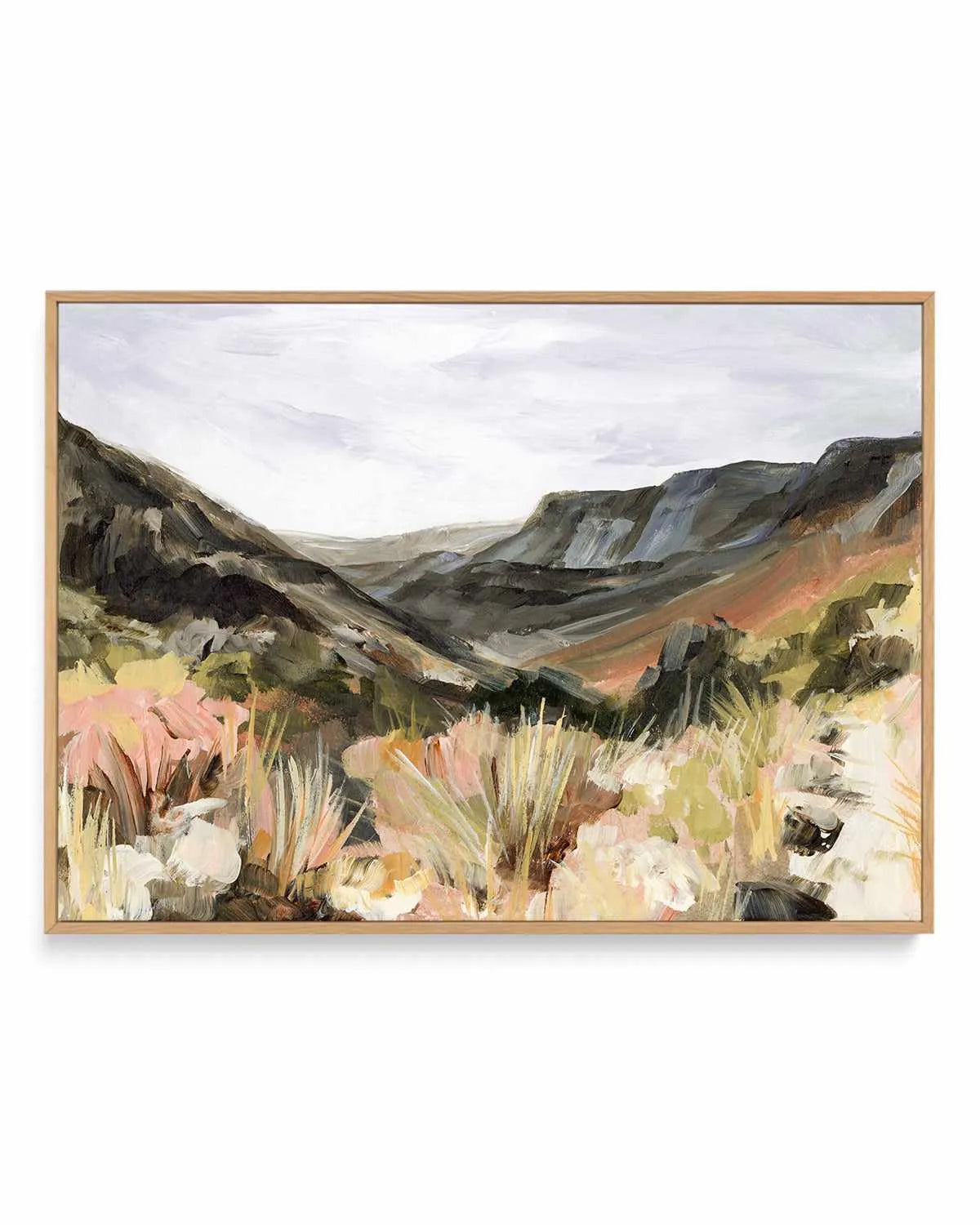 The Hills by Meredith O'Neal | Framed Canvas Art Print from Olive et Oriel where you can shop wallpaper and artworks online