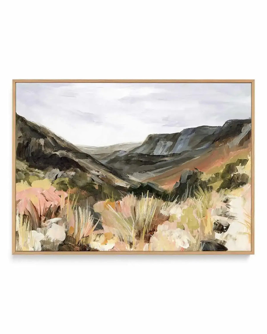 The Hills by Meredith O'Neal | Framed Canvas Art Print from Olive et Oriel where you can shop wallpaper and artworks online