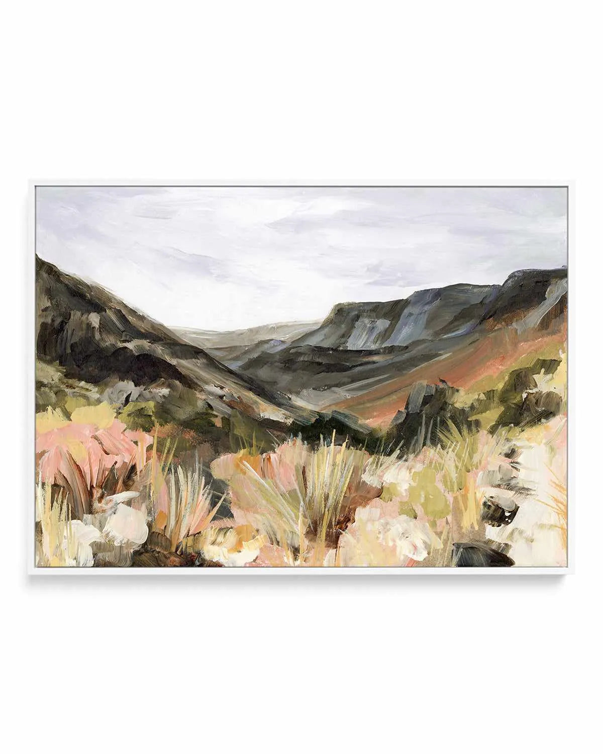 The Hills by Meredith O'Neal | Framed Canvas Art Print from Olive et Oriel where you can shop wallpaper and artworks online