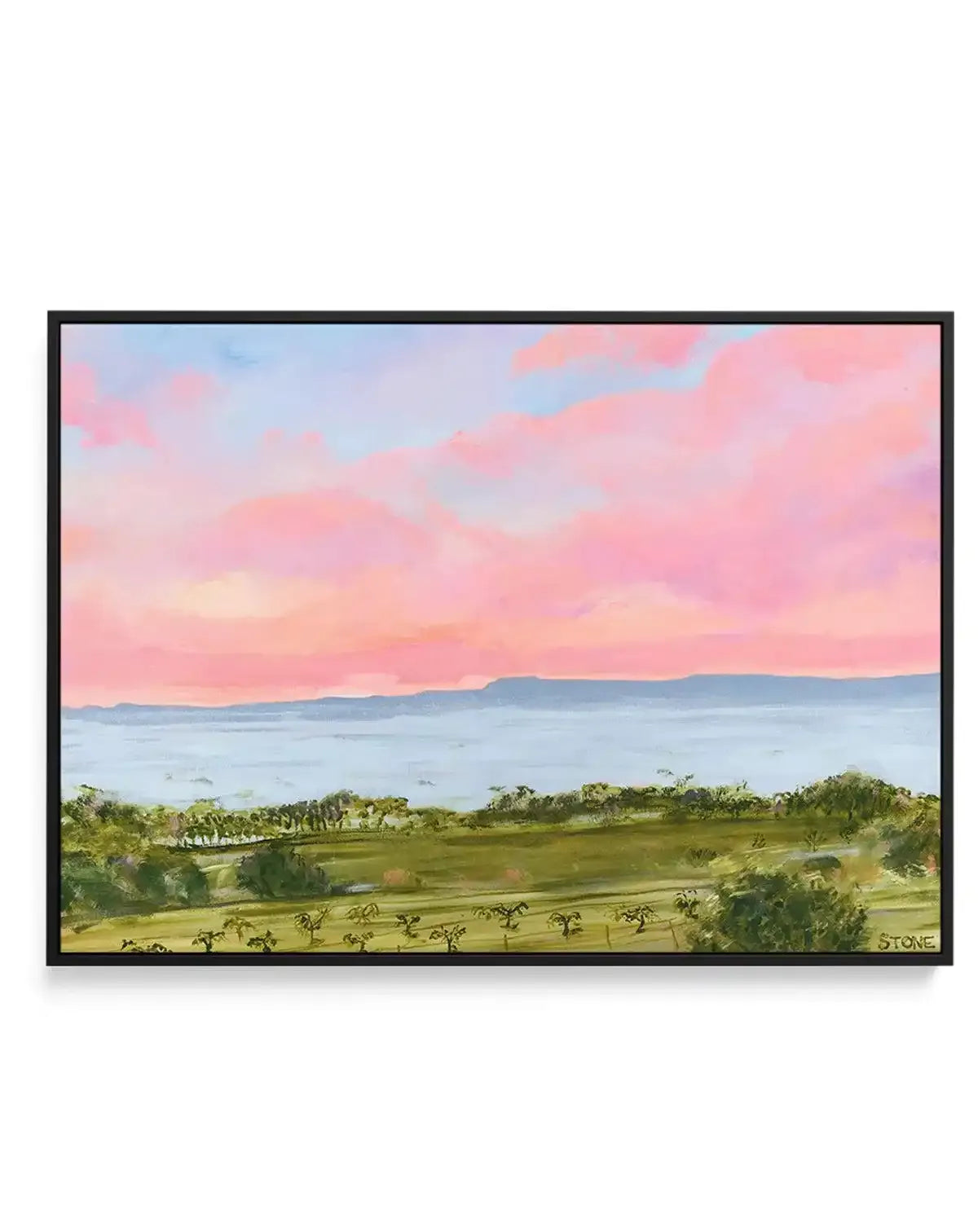 The Hinterland by Belinda Stone | Framed Canvas-CANVAS-You can shop wall art online with Olive et Oriel for everything from abstract art to fun kids wall art. Our beautiful modern art prints and canvas art are available from large canvas prints to wall art paintings and our proudly Australian artwork collection offers only the highest quality framed large wall art and canvas art Australia - You can buy fashion photography prints or Hampton print posters and paintings on canvas from Olive et Orie