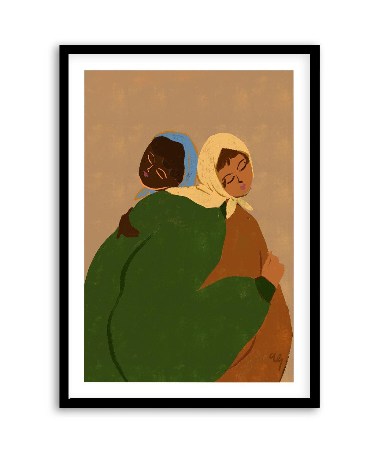 The Hug by Arty Guava | Art Print from Olive et Oriel where you can shop wallpaper and artworks online