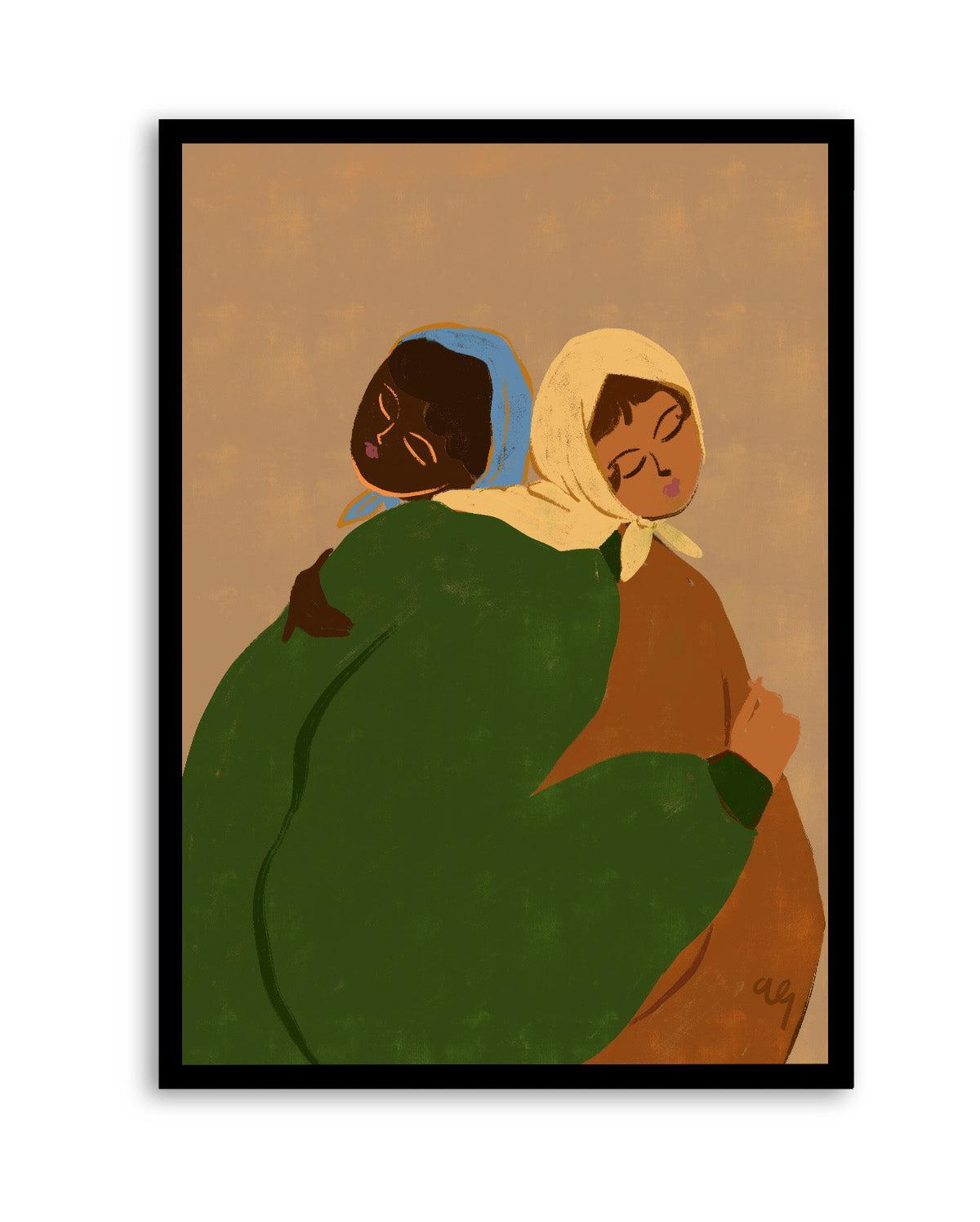 The Hug by Arty Guava | Art Print from Olive et Oriel where you can shop wallpaper and artworks online