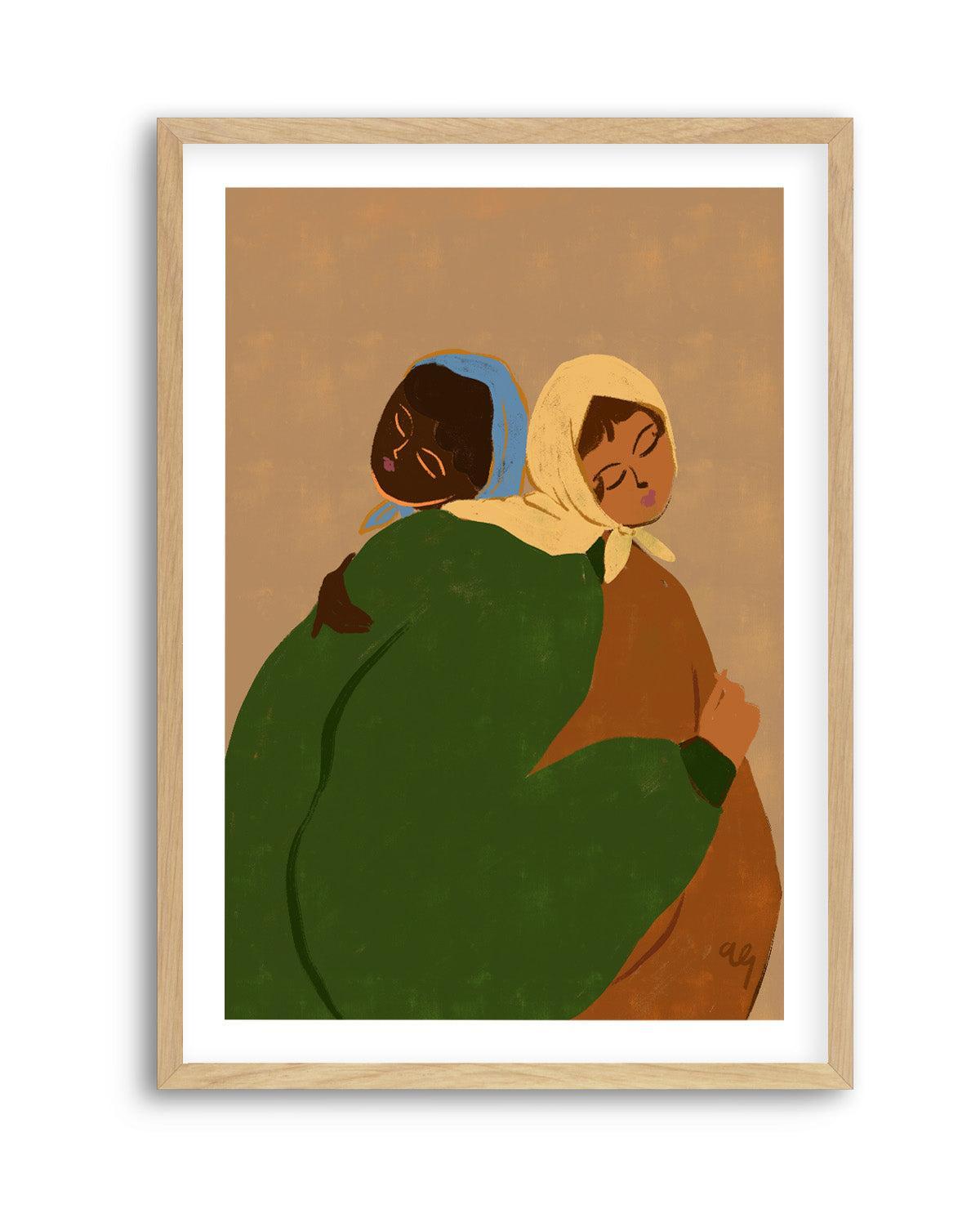 The Hug by Arty Guava | Art Print from Olive et Oriel where you can shop wallpaper and artworks online