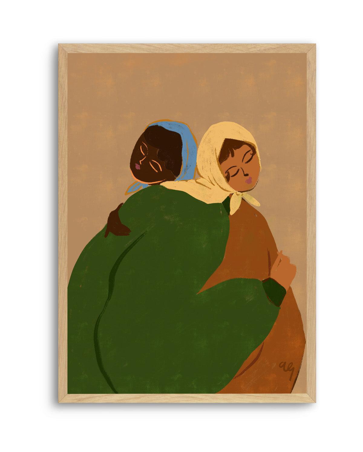 The Hug by Arty Guava | Art Print from Olive et Oriel where you can shop wallpaper and artworks online