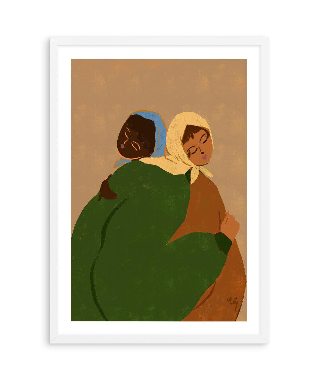 The Hug by Arty Guava | Art Print from Olive et Oriel where you can shop wallpaper and artworks online