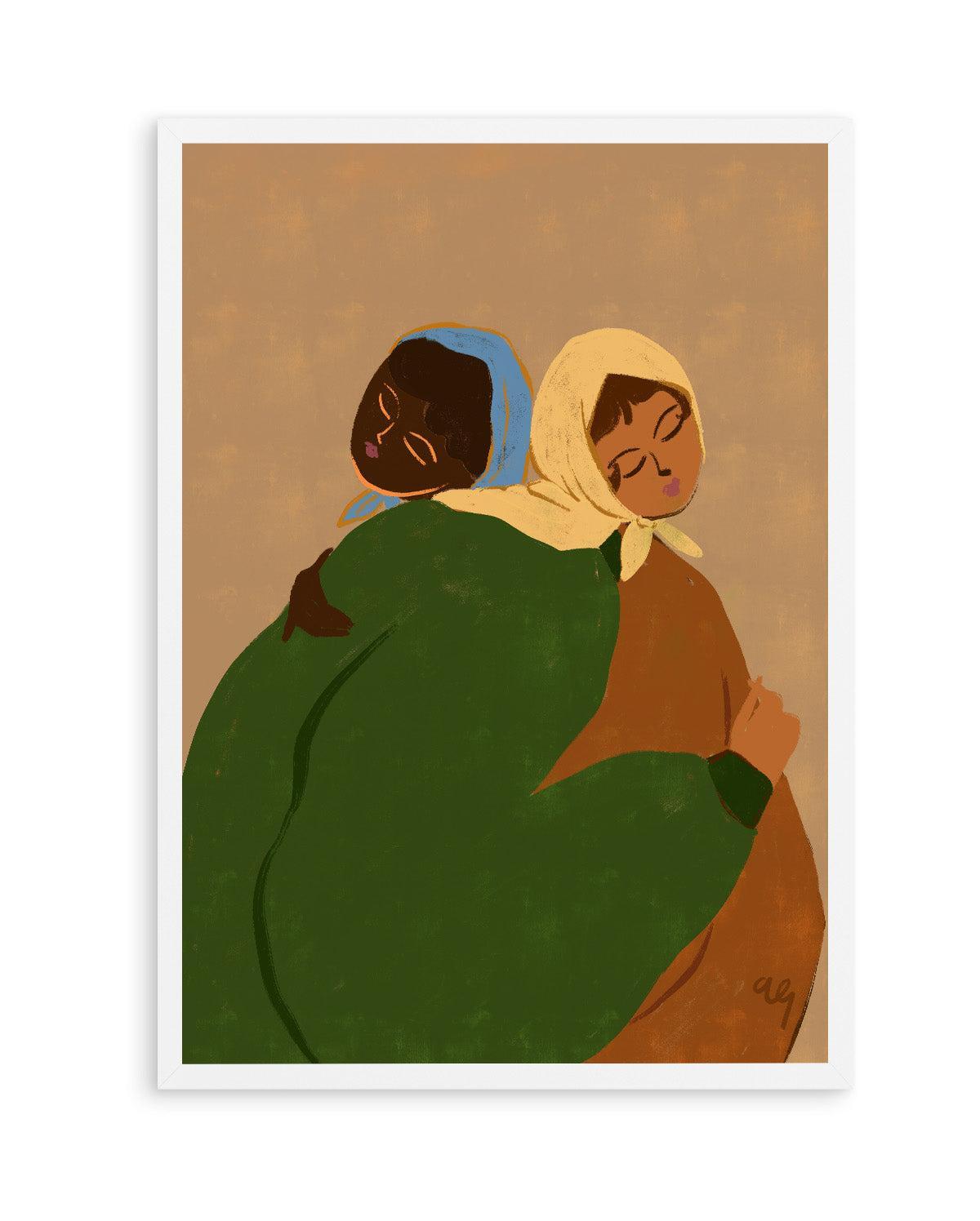 The Hug by Arty Guava | Art Print from Olive et Oriel where you can shop wallpaper and artworks online