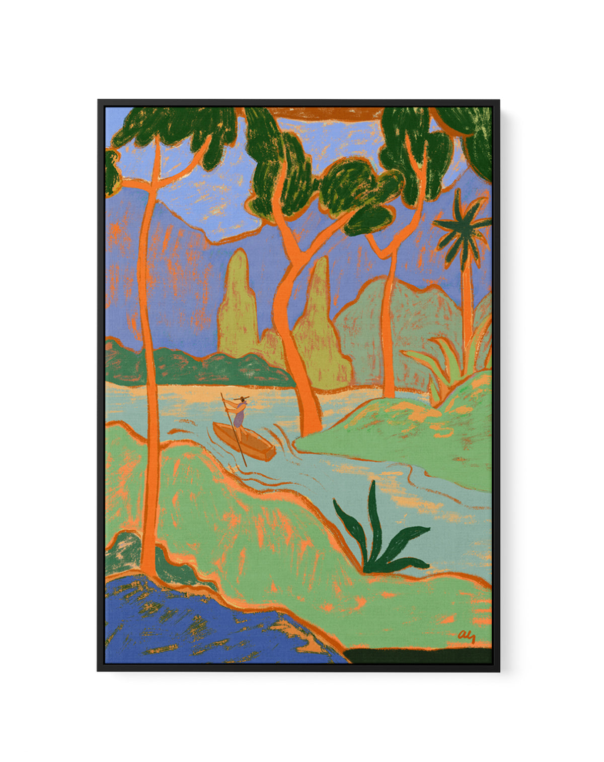 The Journey by Arty Guava | Framed Canvas Art Print
