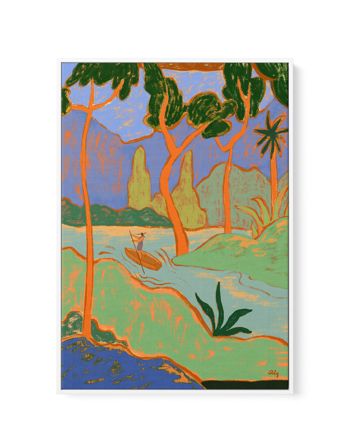 The Journey by Arty Guava | Framed Canvas Art Print