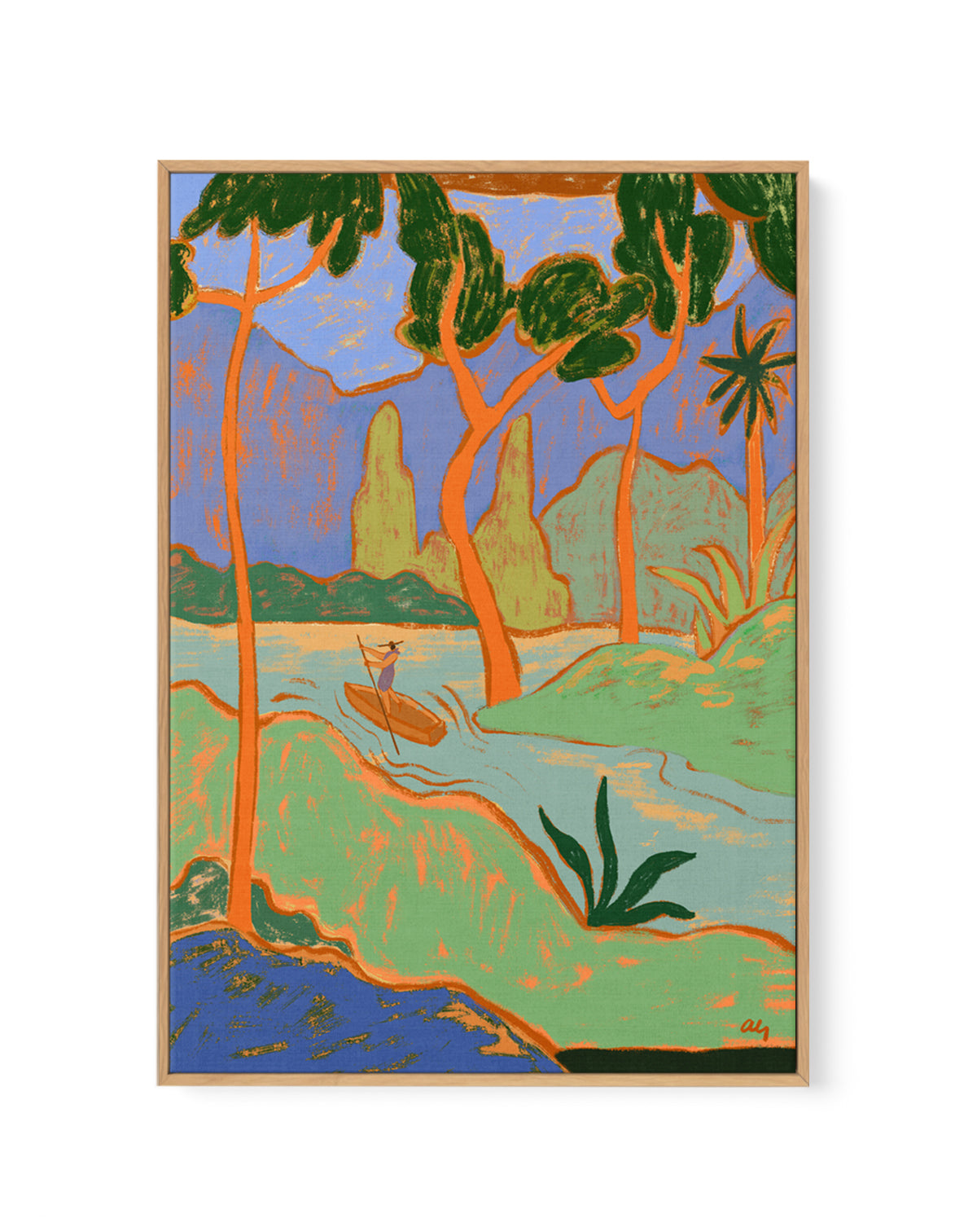 The Journey by Arty Guava | Framed Canvas Art Print