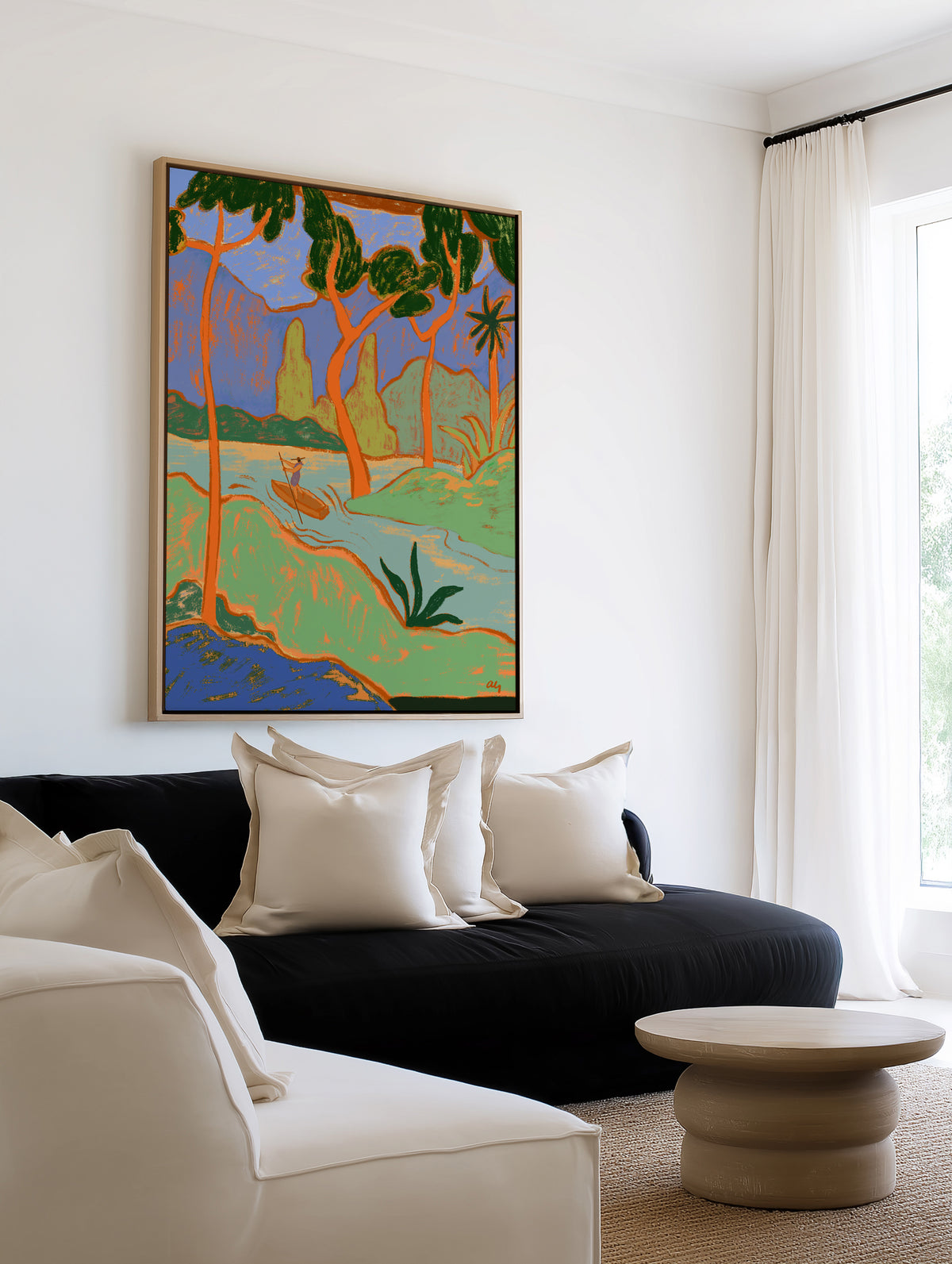The Journey by Arty Guava | Framed Canvas Art Print