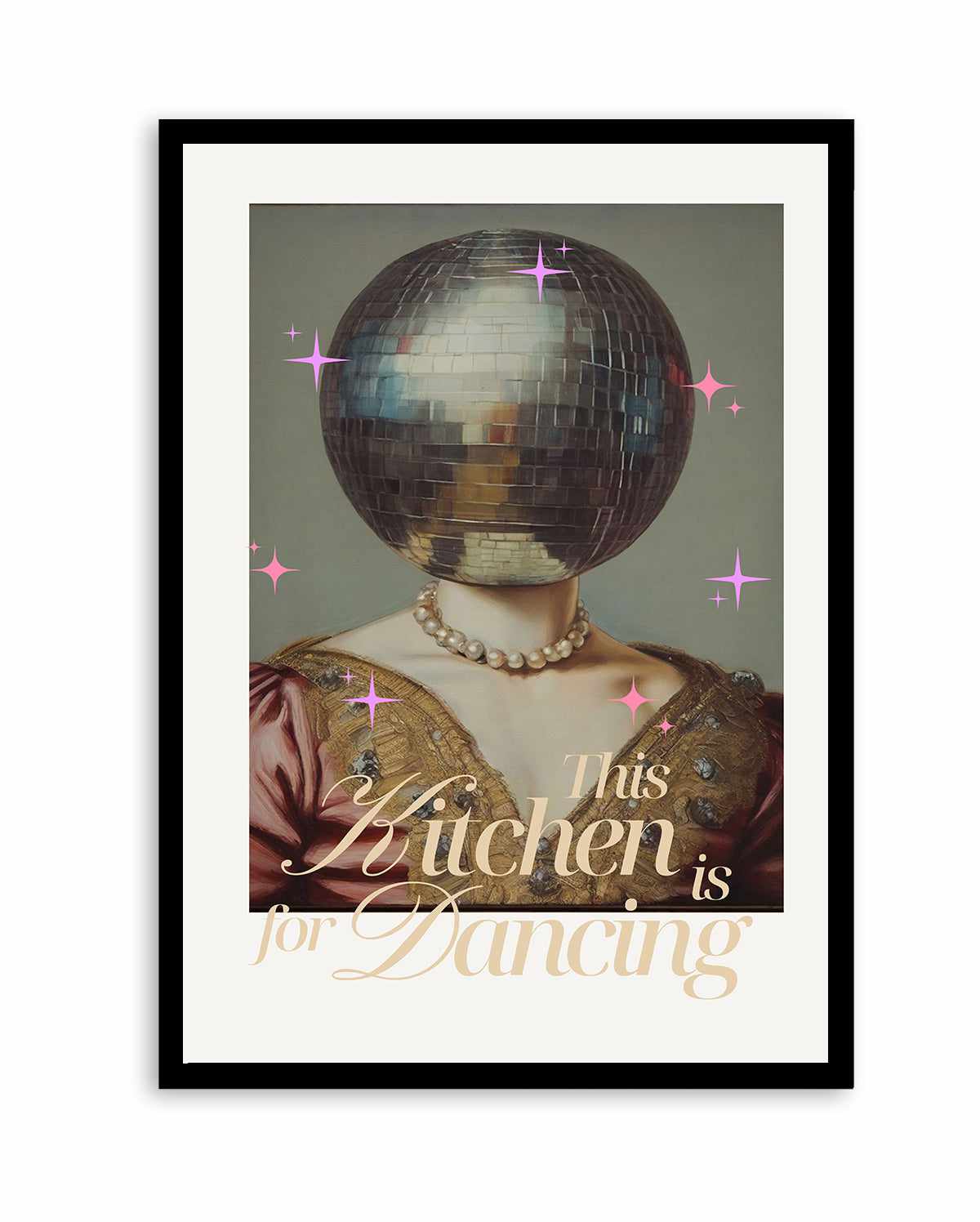 The Kitchen is For Dancing | Art Print from Olive et Oriel where you can shop wallpaper and artworks online