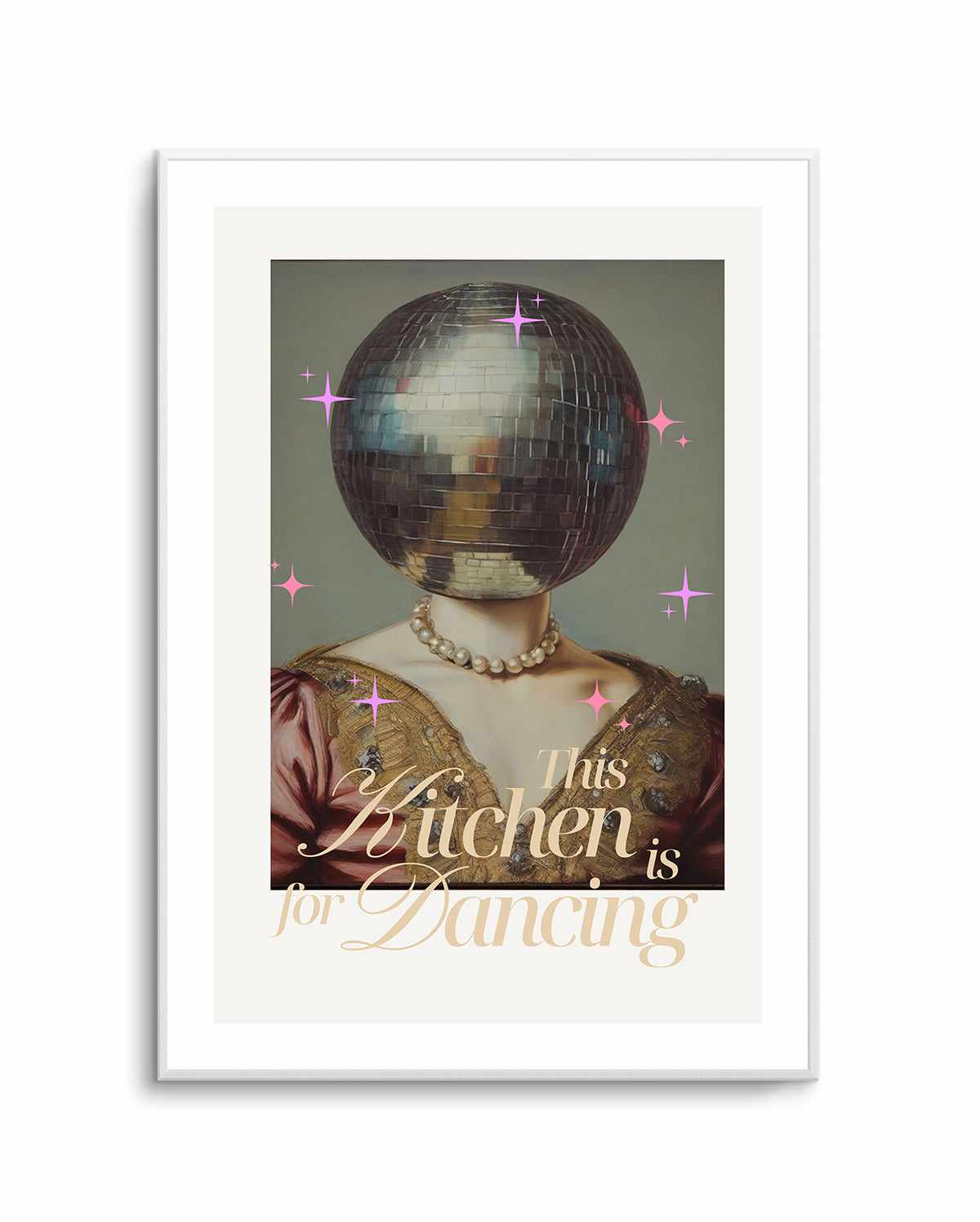 The Kitchen is For Dancing | Art Print from Olive et Oriel where you can shop wallpaper and artworks online