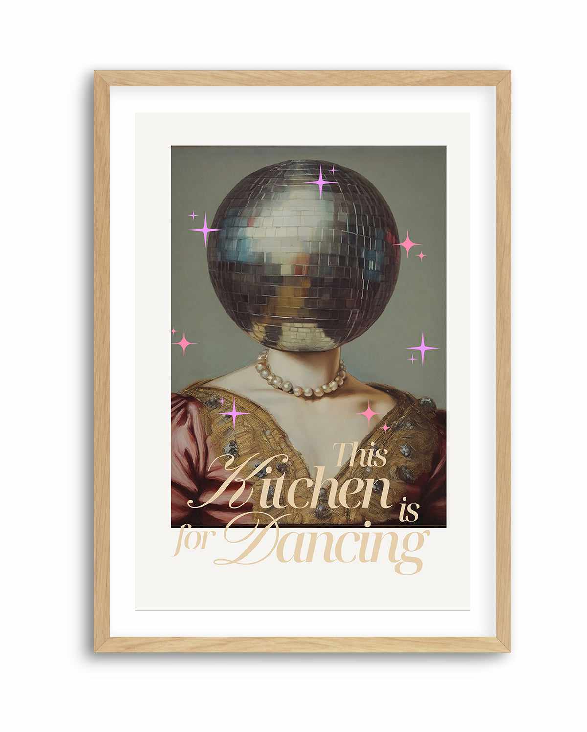 The Kitchen is For Dancing | Art Print from Olive et Oriel where you can shop wallpaper and artworks online