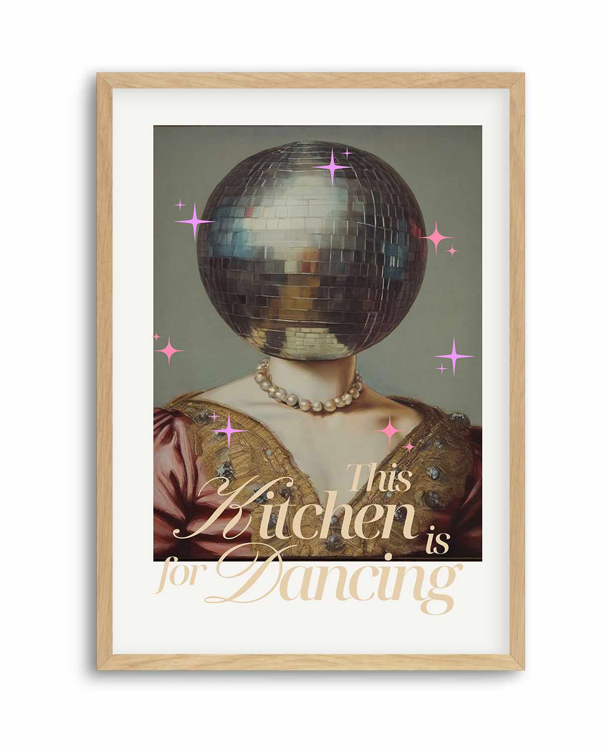 The Kitchen is For Dancing | Art Print from Olive et Oriel where you can shop wallpaper and artworks online
