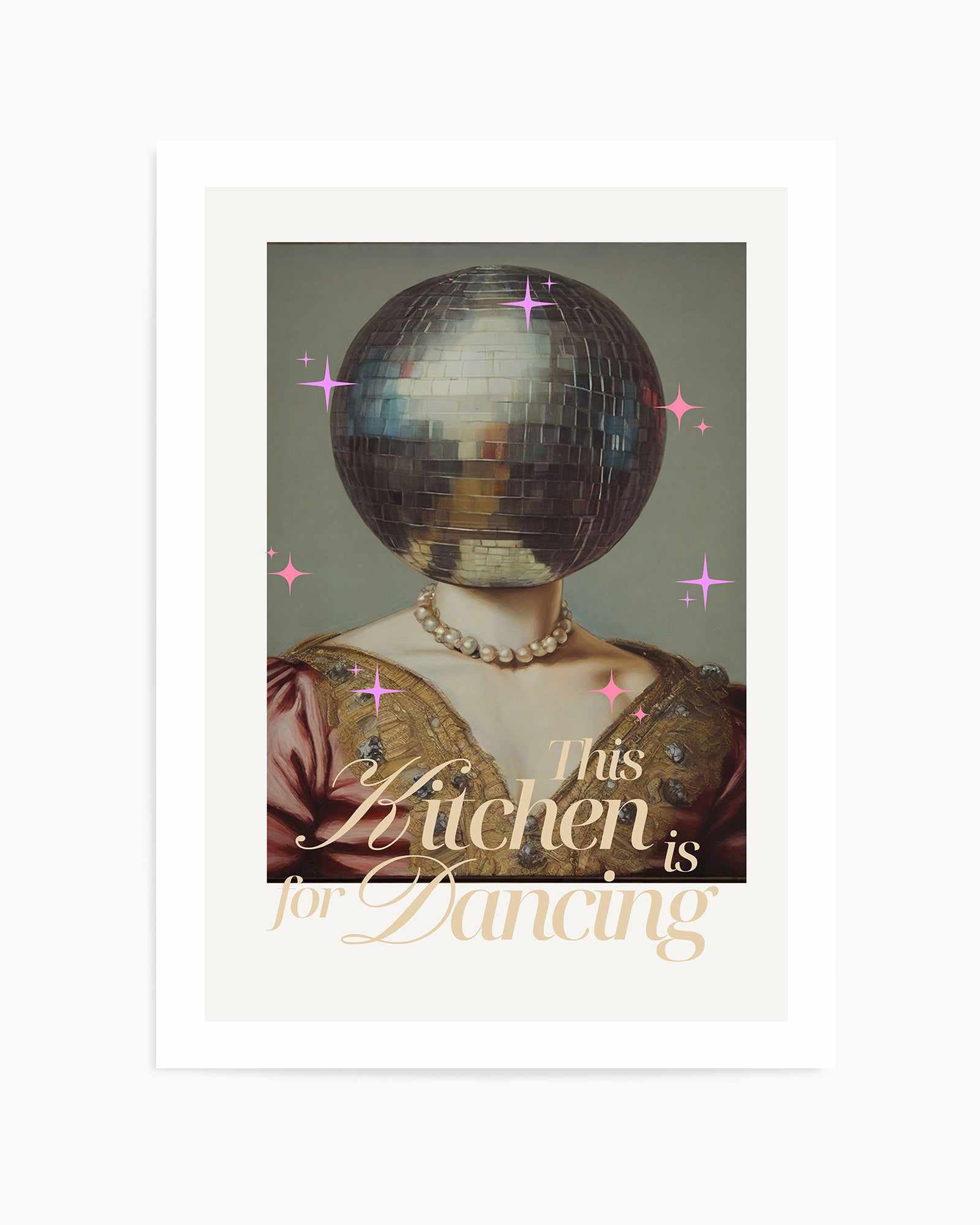 The Kitchen is For Dancing | Art Print from Olive et Oriel where you can shop wallpaper and artworks online