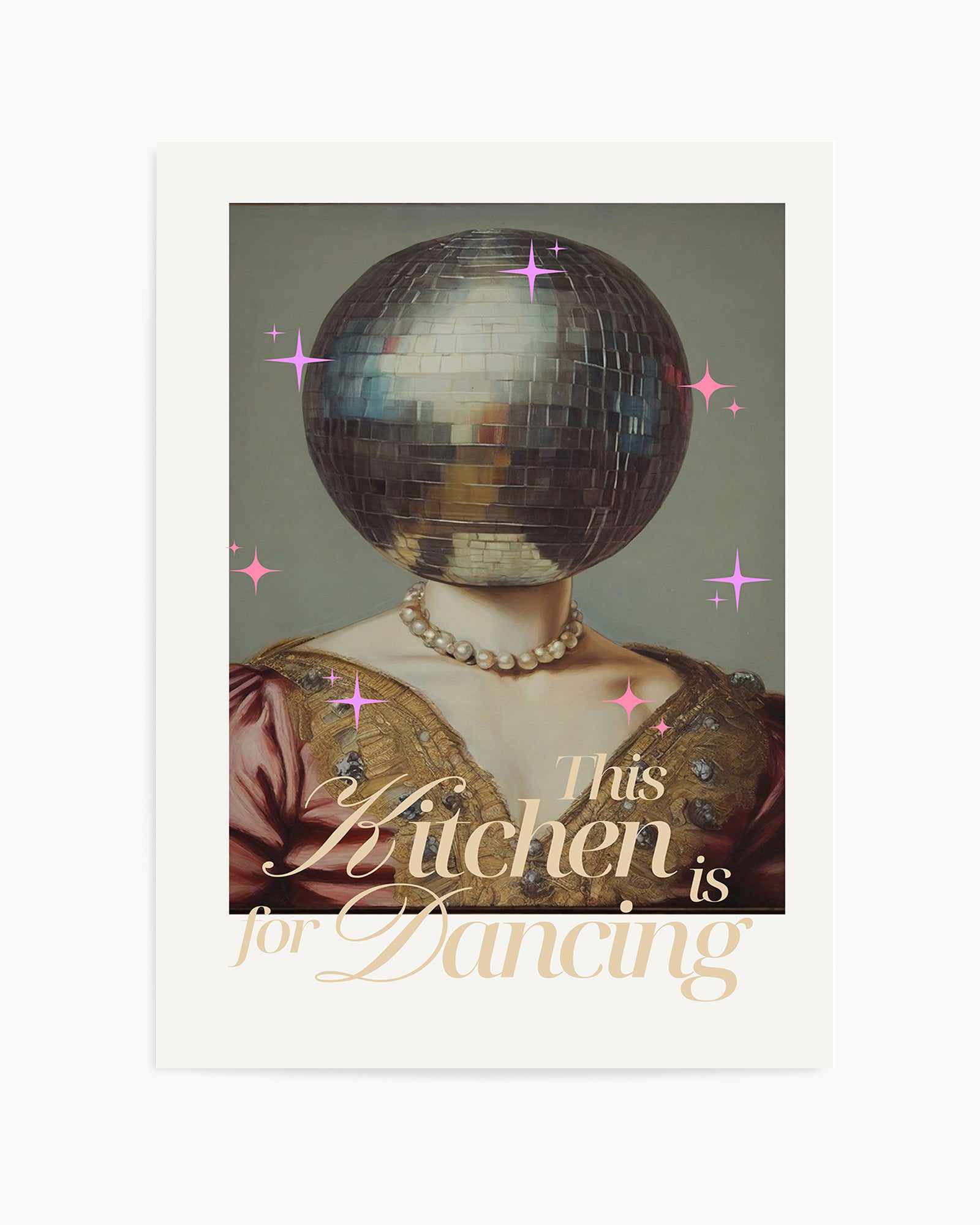 The Kitchen is For Dancing | Art Print from Olive et Oriel where you can shop wallpaper and artworks online