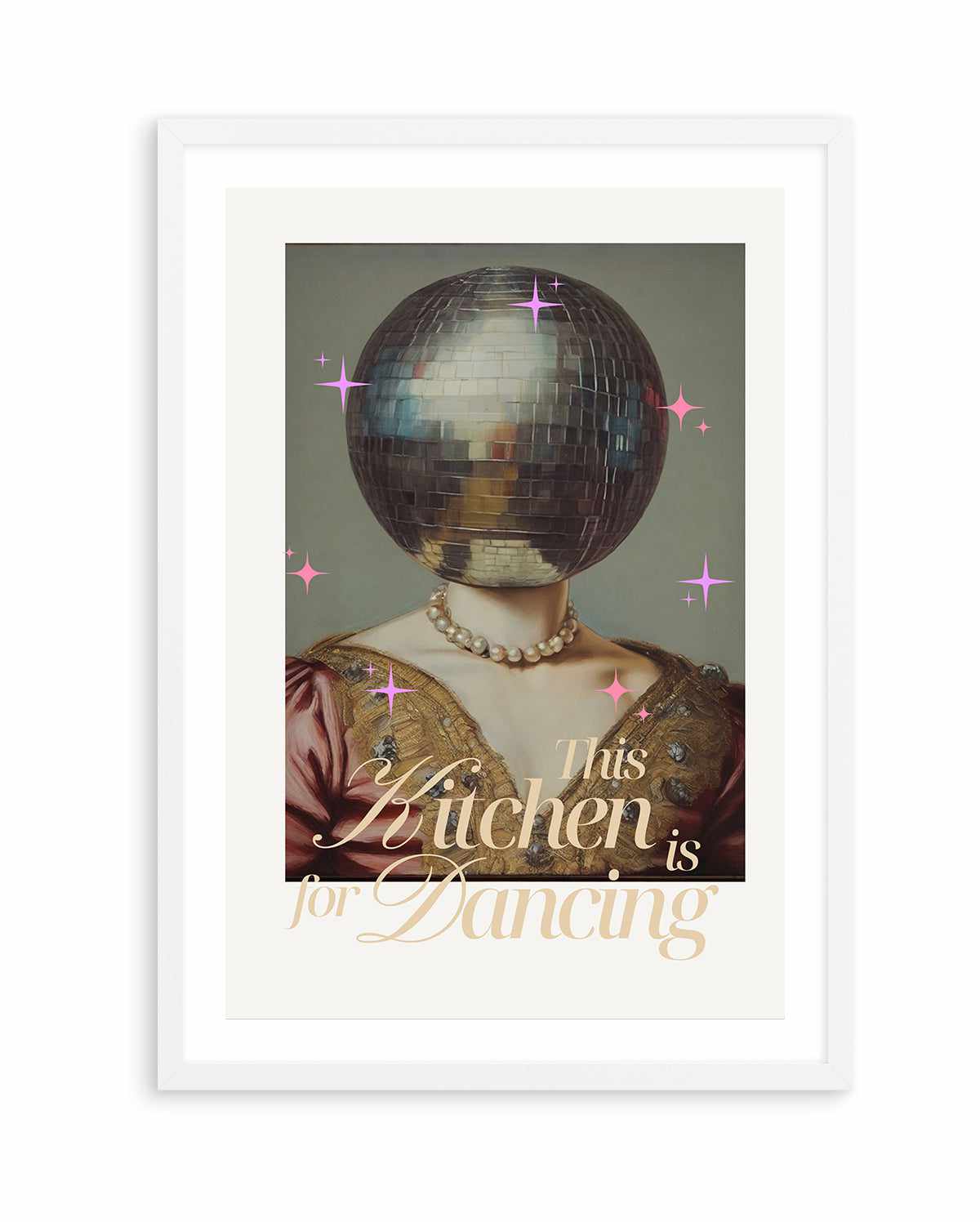 The Kitchen is For Dancing | Art Print from Olive et Oriel where you can shop wallpaper and artworks online