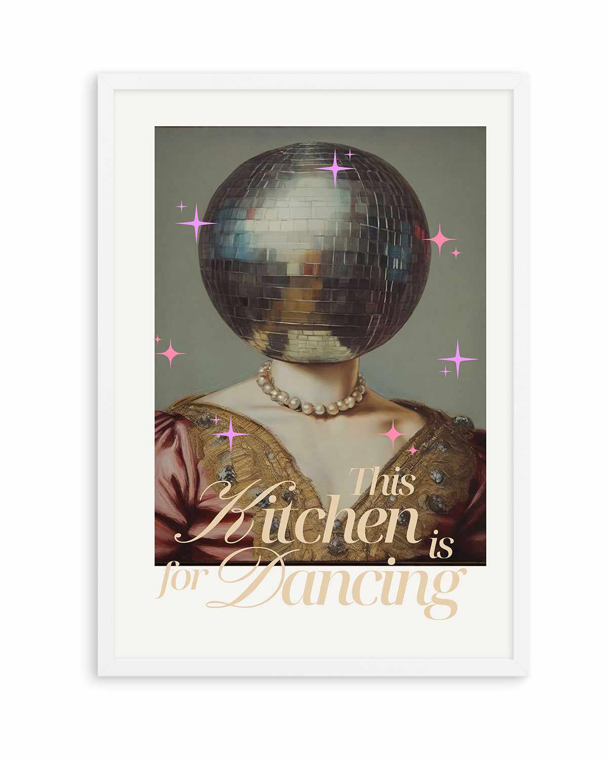 The Kitchen is For Dancing | Art Print from Olive et Oriel where you can shop wallpaper and artworks online