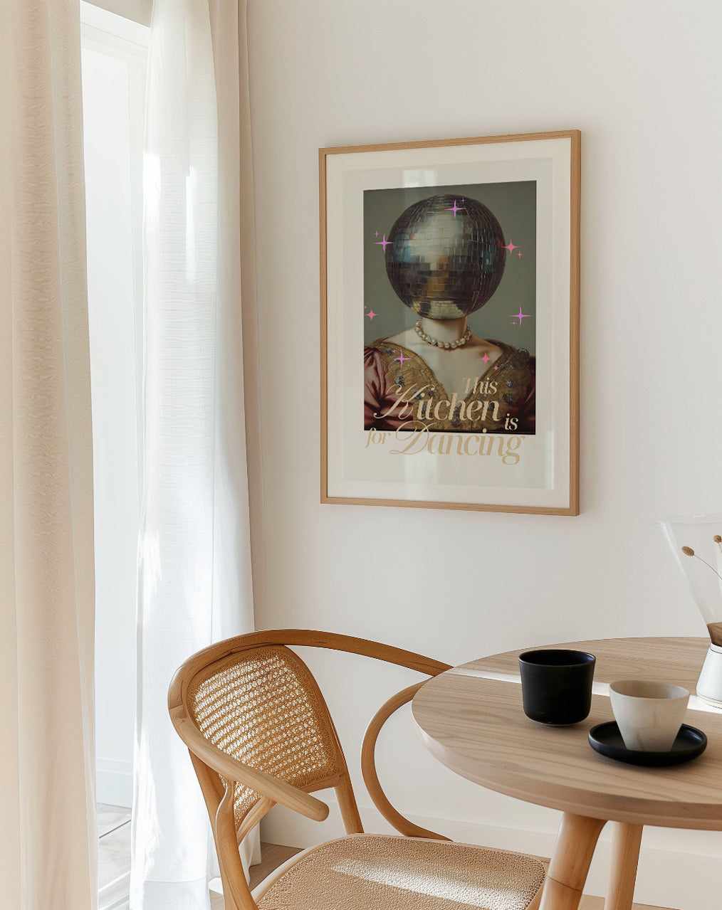 The Kitchen is For Dancing | Art Print from Olive et Oriel where you can shop wallpaper and artworks online