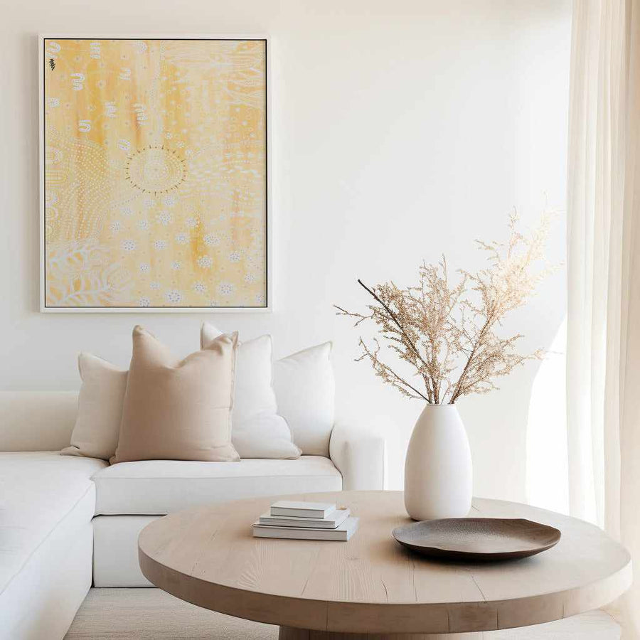 The Land, Our Mother by Domica Hill | Framed Canvas Art Print from Olive et Oriel where you can shop wallpaper and artworks online