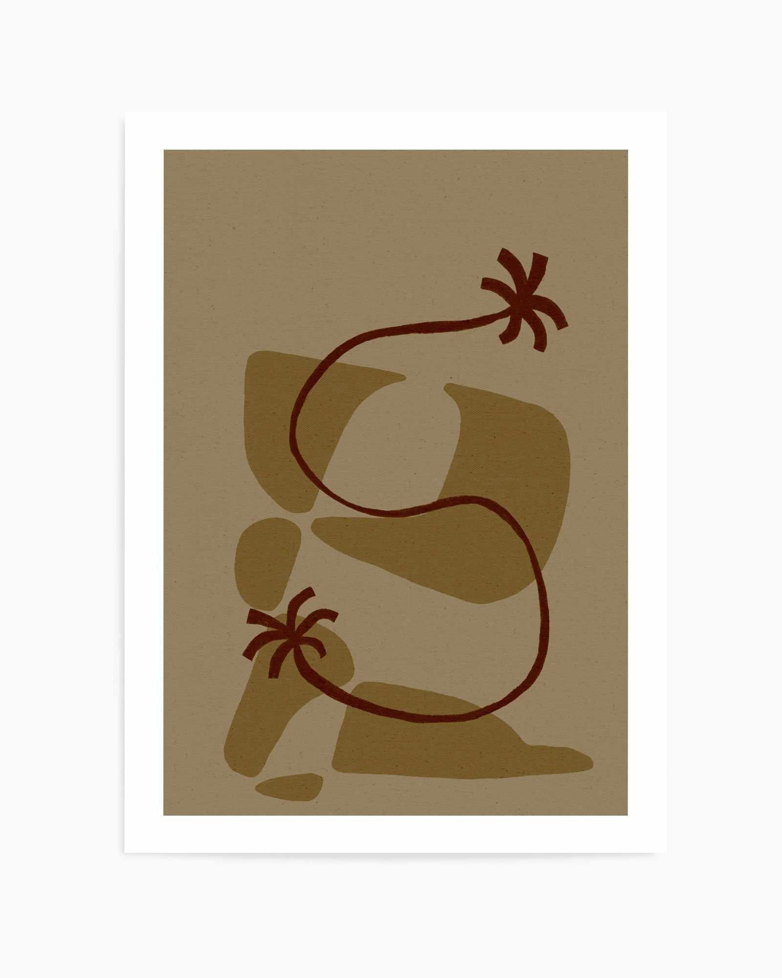 The Land Story 1 by Shatha Al Dafai | Art Print from Olive et Oriel where you can shop wallpaper and artworks online