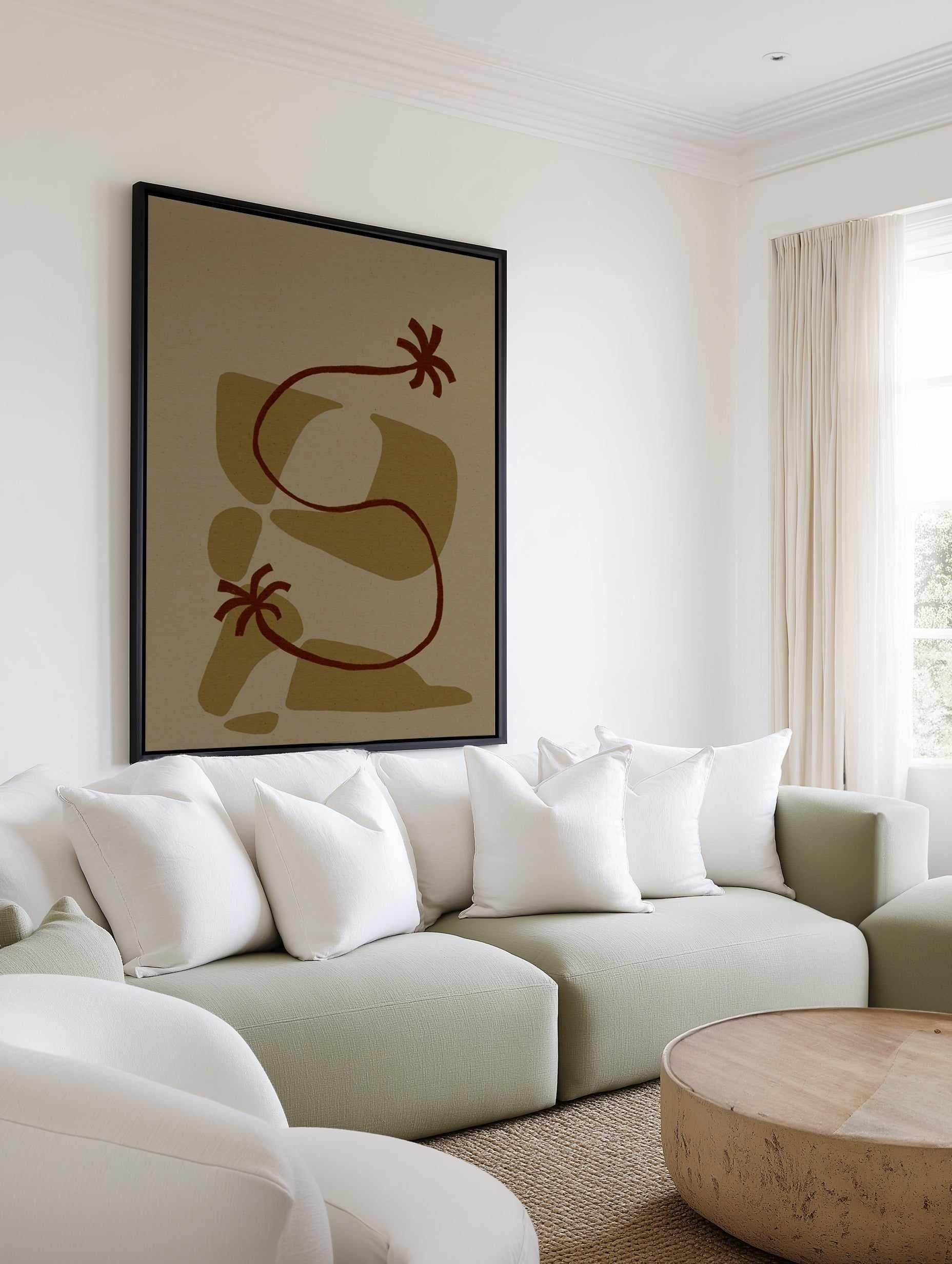 The Land Story 1 by Shatha Al Dafai | Framed Canvas Art Print from Olive et Oriel where you can shop wallpaper and artworks online