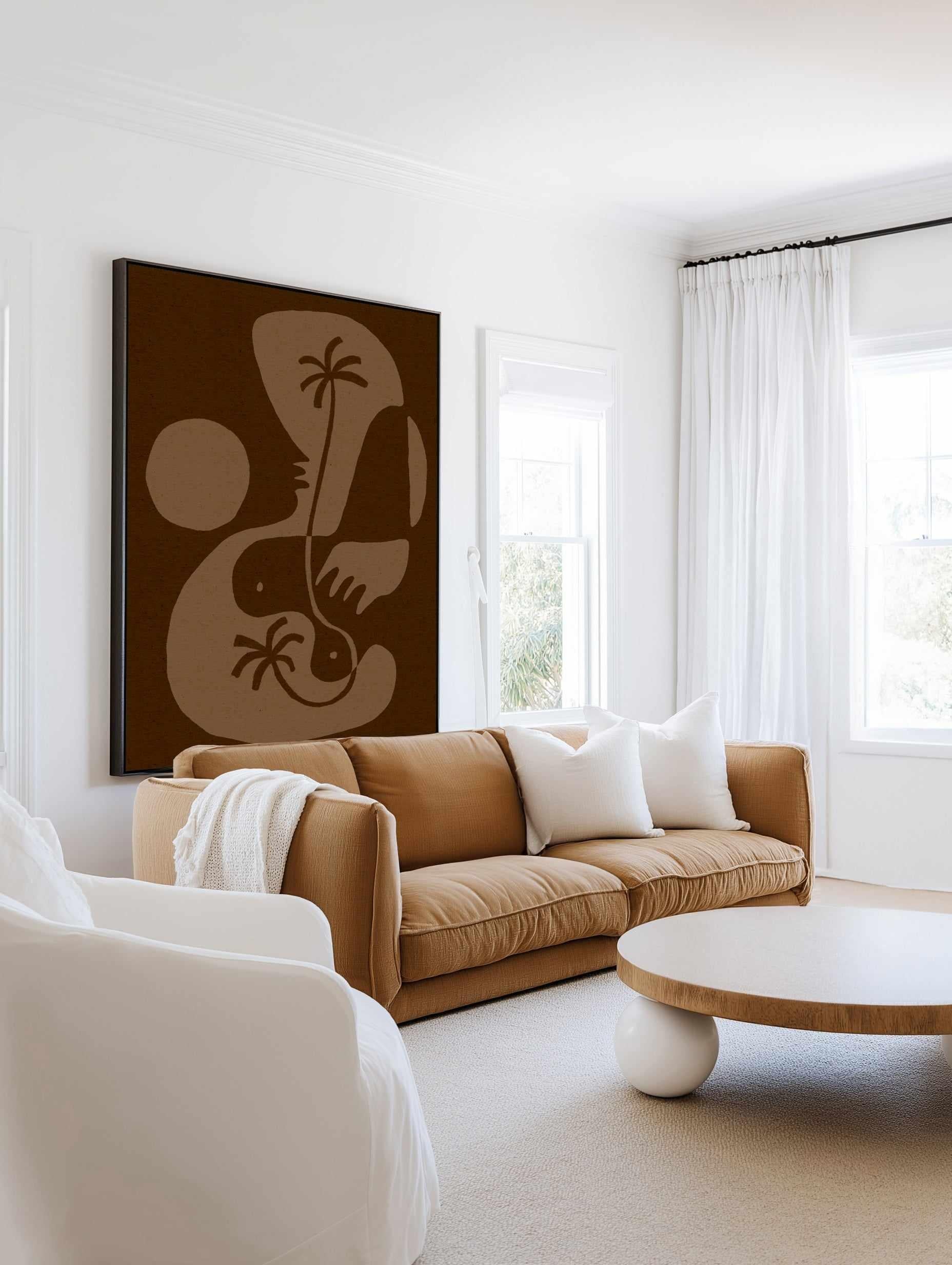 The Land Story 5 by Shatha Al Dafai | Framed Canvas Art Print from Olive et Oriel where you can shop wallpaper and artworks online