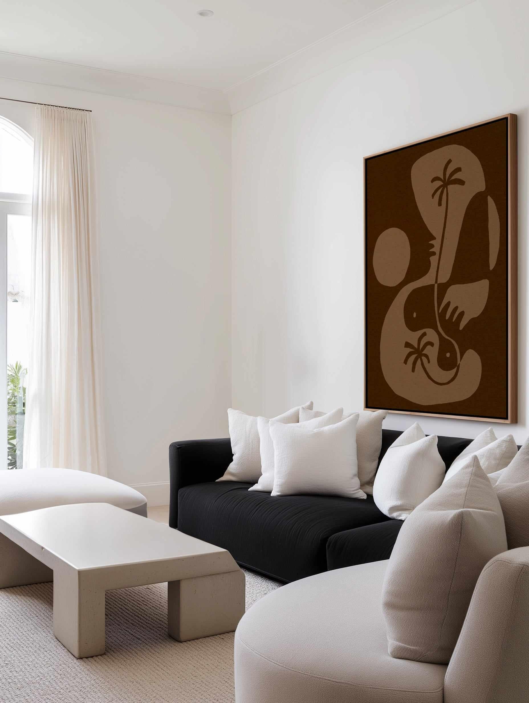 The Land Story 5 by Shatha Al Dafai | Framed Canvas Art Print from Olive et Oriel where you can shop wallpaper and artworks online