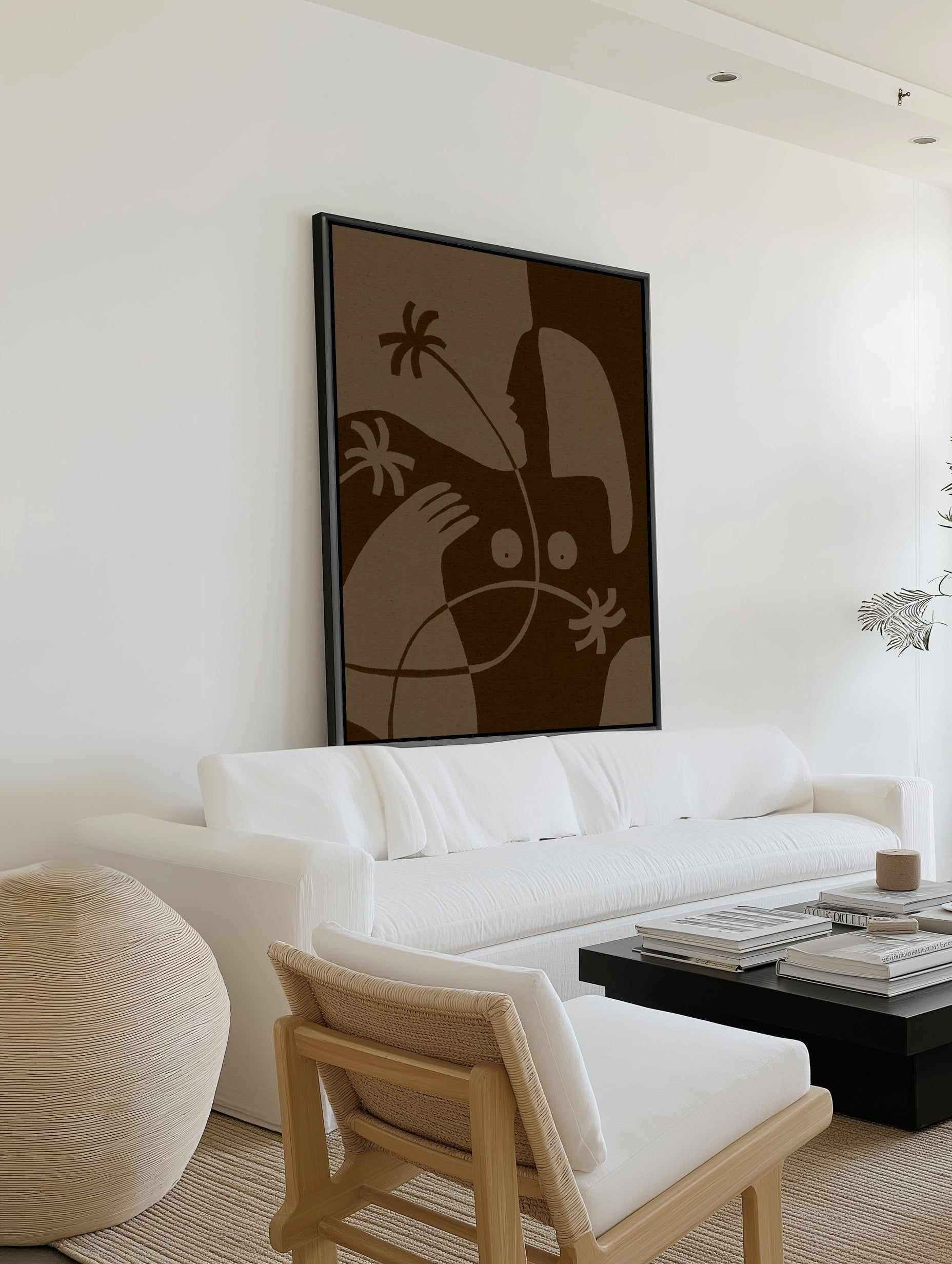 The Land Story 6 by Shatha Al Dafai | Framed Canvas Art Print from Olive et Oriel where you can shop wallpaper and artworks online