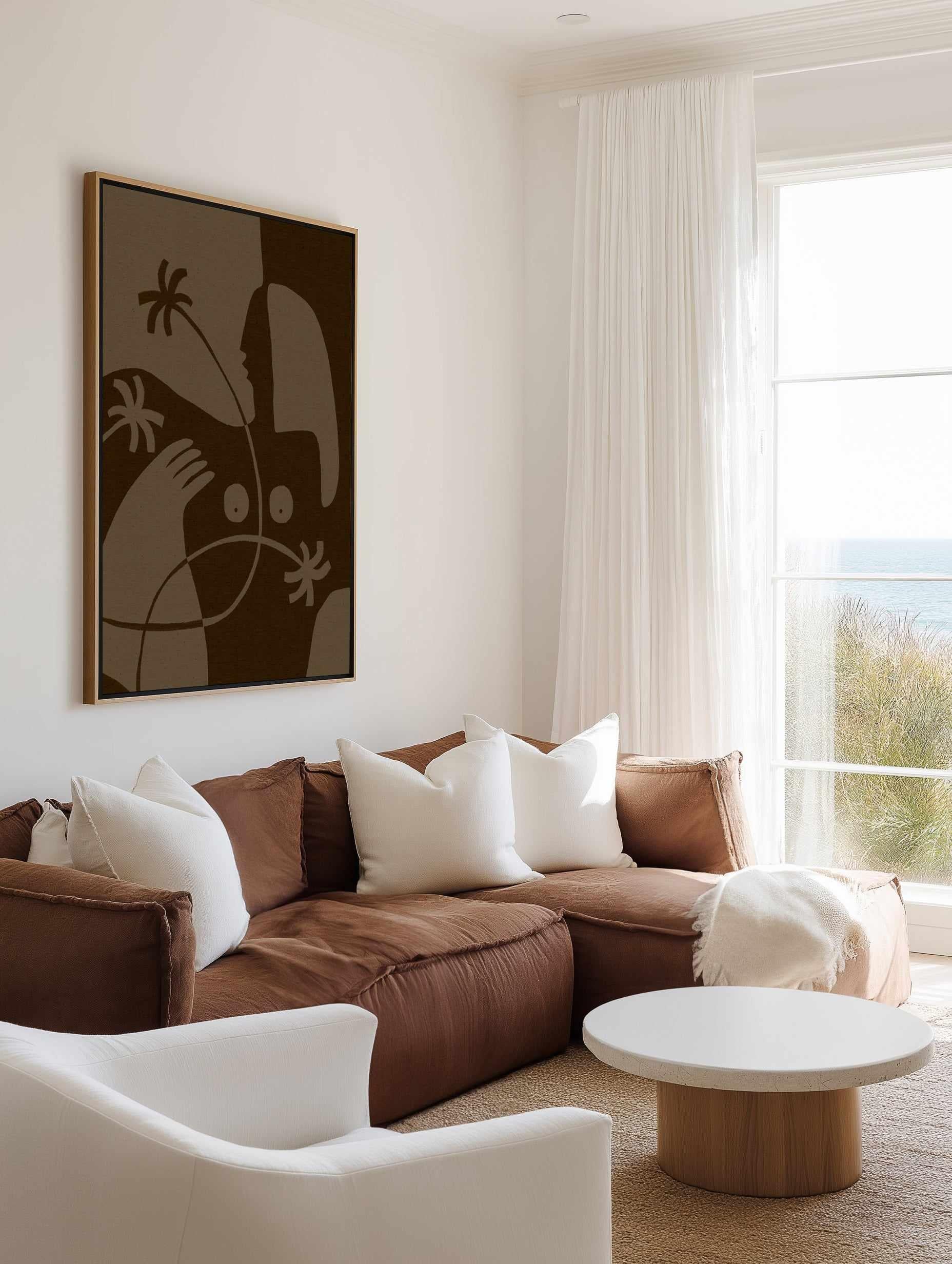 The Land Story 6 by Shatha Al Dafai | Framed Canvas Art Print