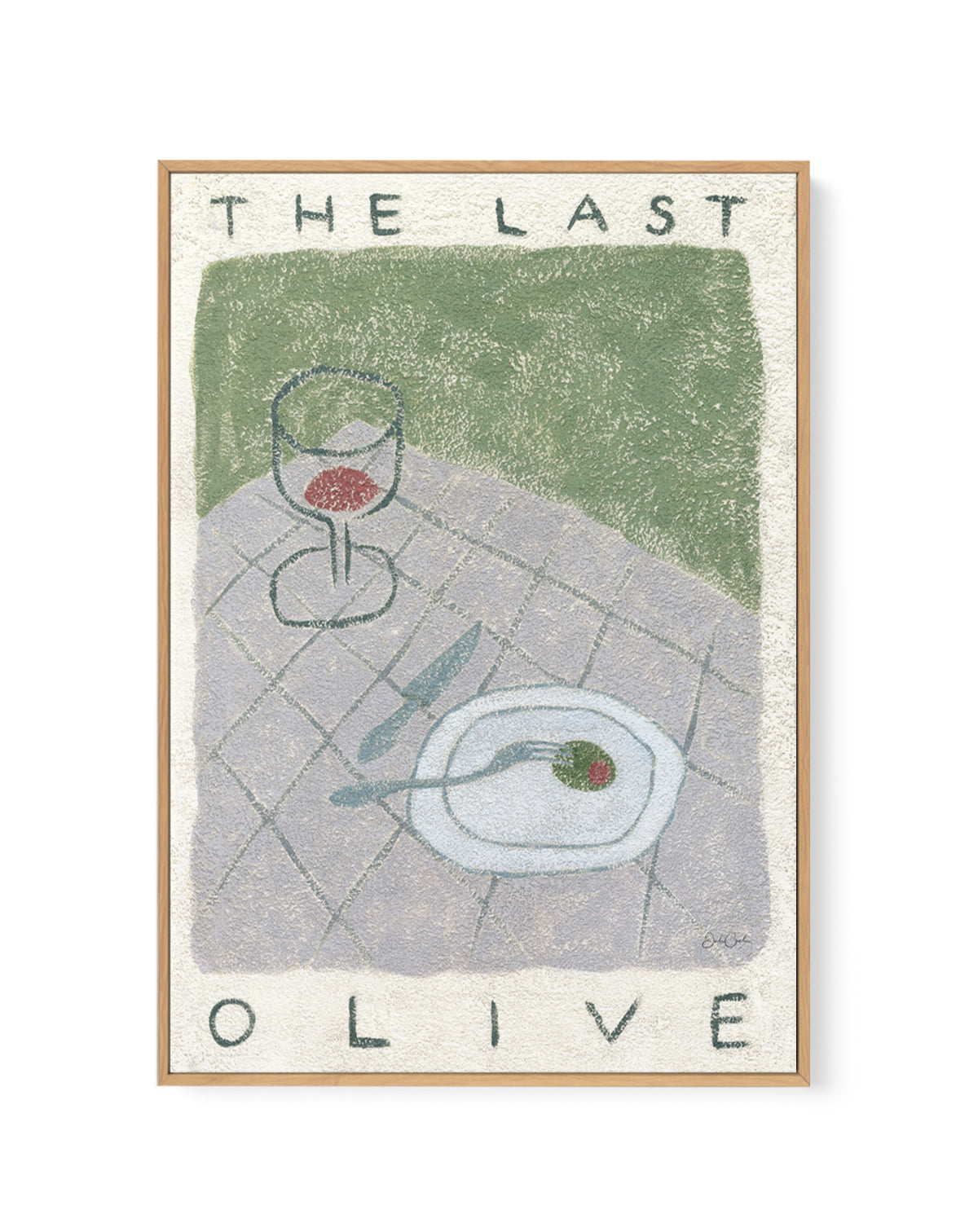 The Last Olive by Julie Celina | Framed Canvas Art Print from Olive et Oriel where you can shop wallpaper and artworks online