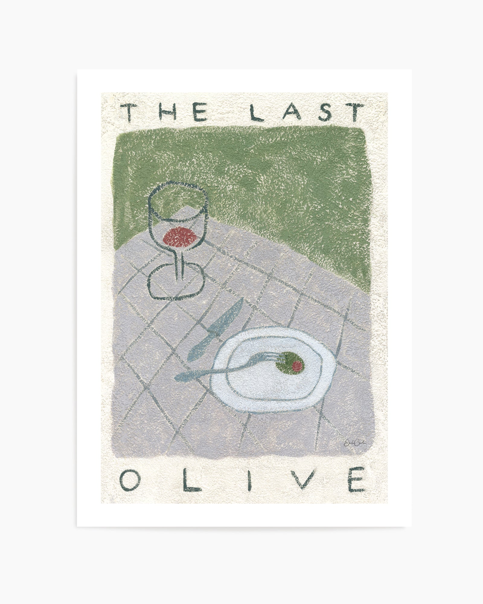 The Last Olive by Julie Celina | Art Print from Olive et Oriel where you can shop wallpaper and artworks online