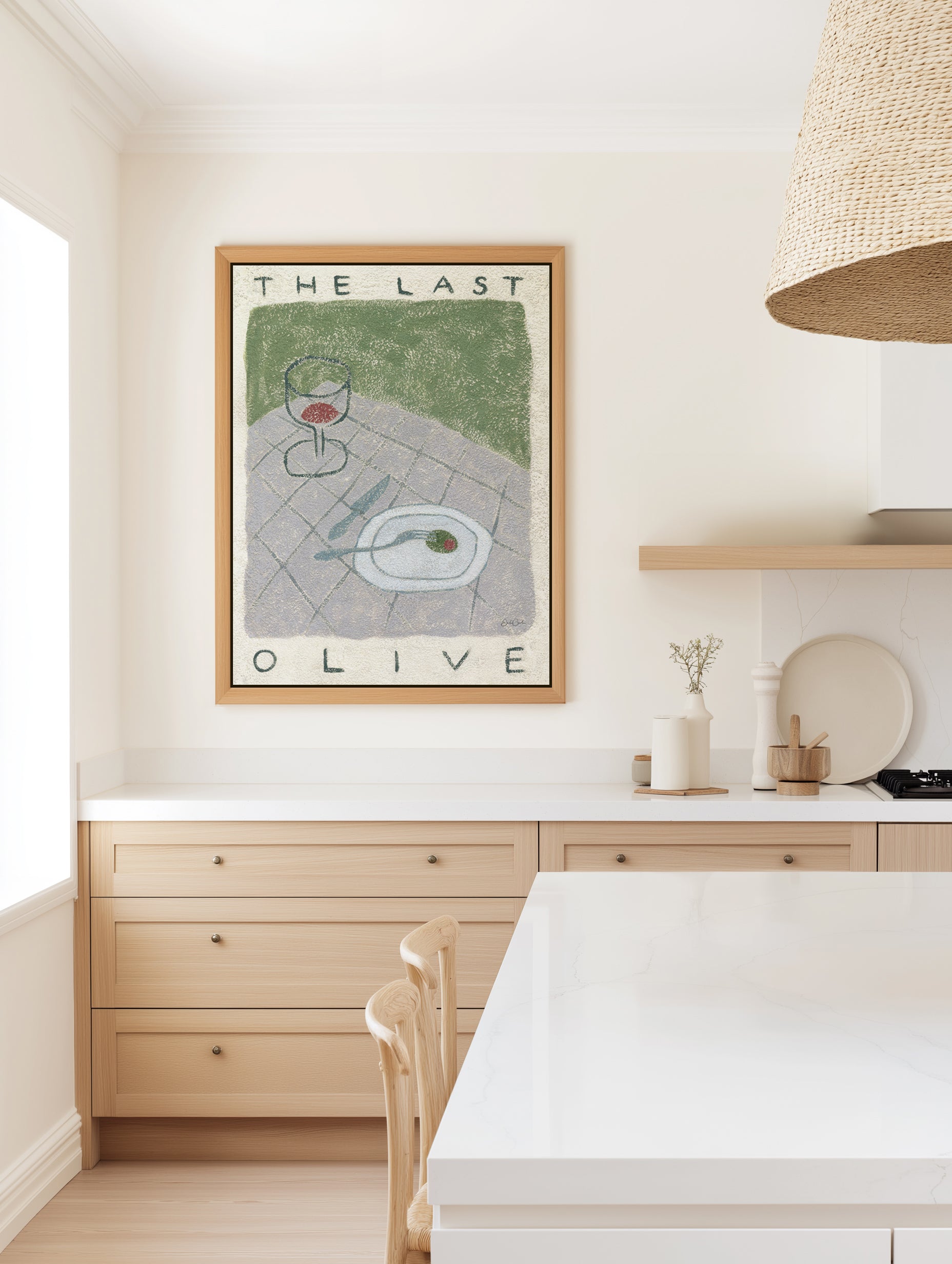The Last Olive by Julie Celina | Framed Canvas Art Print from Olive et Oriel where you can shop wallpaper and artworks online