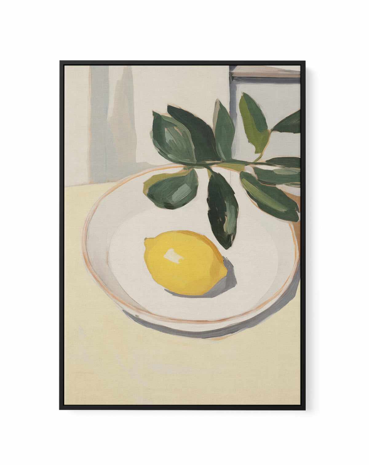 The Lemon | Framed Canvas Art Print