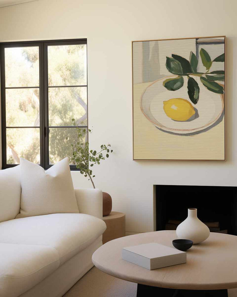 The Lemon | Framed Canvas Art Print