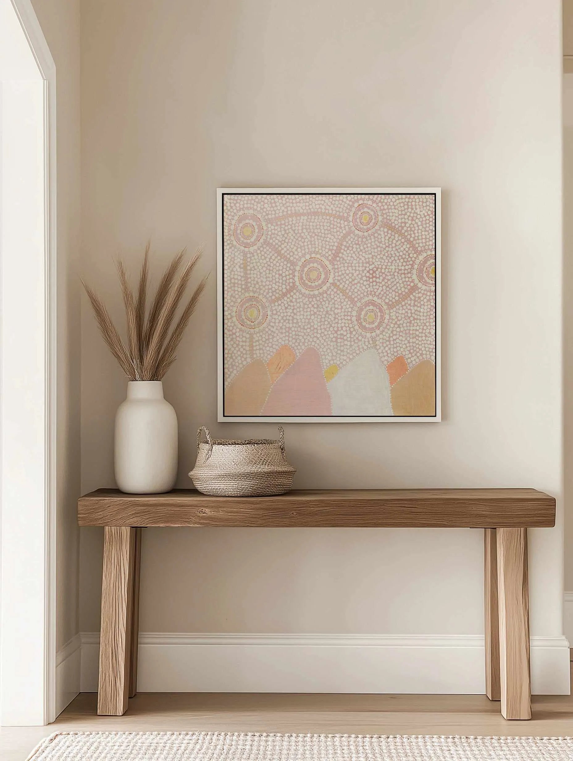 The Mountains and the Valleys by Mariah Sweetman | Framed Canvas Art Print from Olive et Oriel where you can shop wallpaper and artworks online