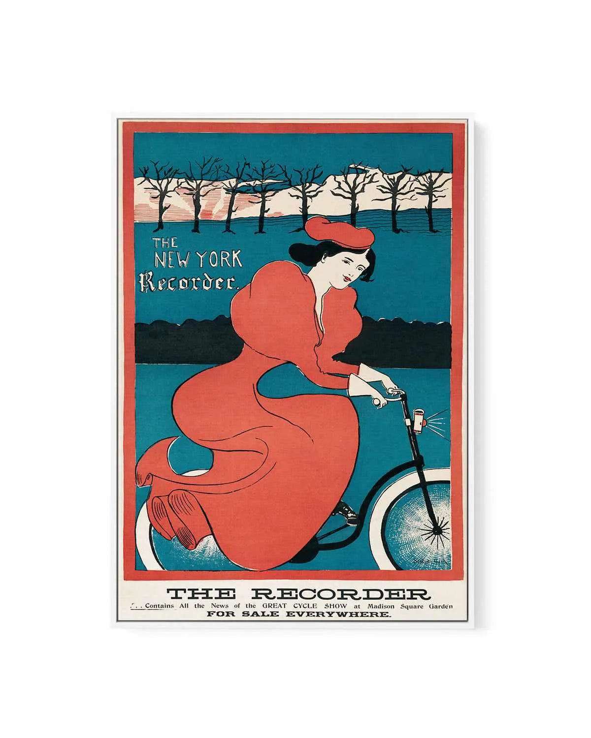 The New York Recorder Vintage Poster | Framed Canvas Art Print from Olive et Oriel where you can shop wallpaper and artworks online