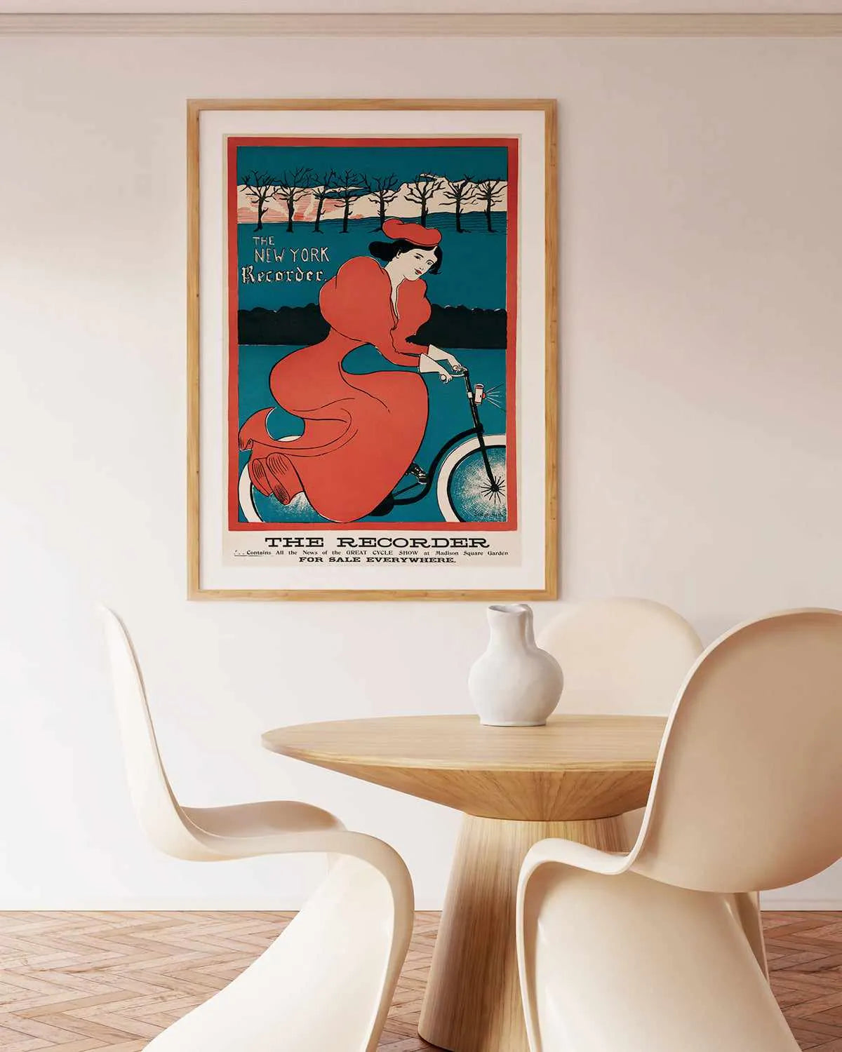 The New York Recorder Vintage Poster Art Print from Olive et Oriel where you can shop wallpaper and artworks online