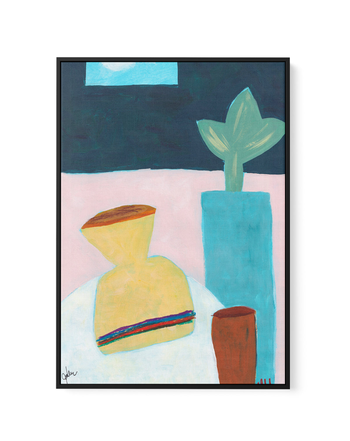 The Ordered Table 1 by Jan Weiss | Framed Canvas Art Print