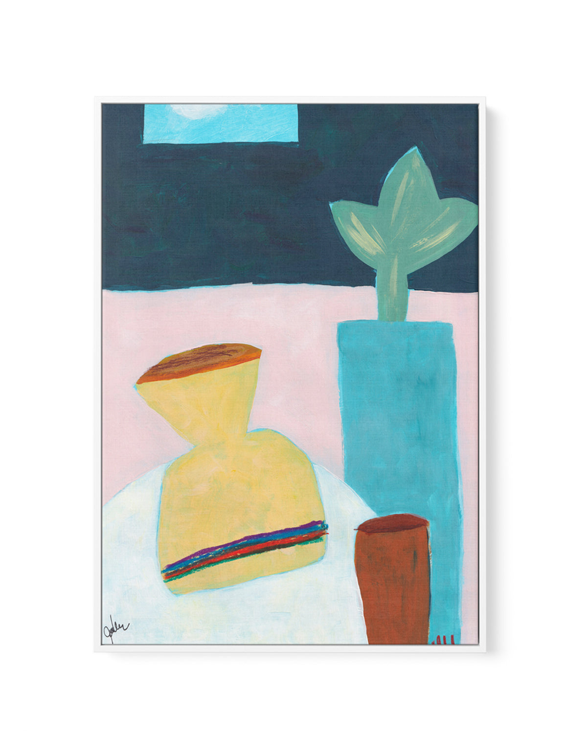 The Ordered Table 1 by Jan Weiss | Framed Canvas Art Print