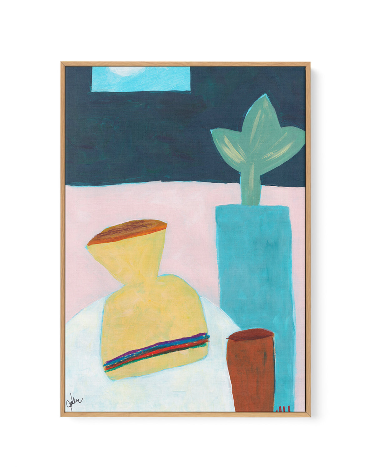 The Ordered Table 1 by Jan Weiss | Framed Canvas Art Print