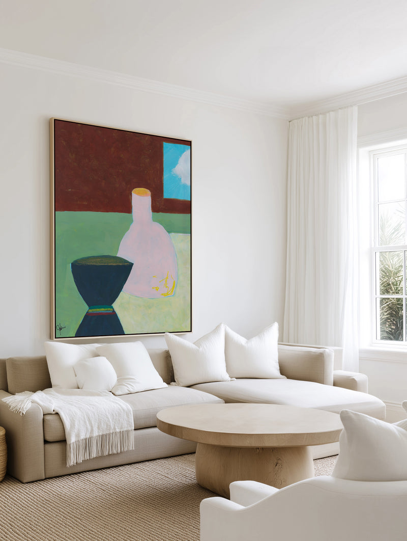 The Ordered Table 2 by Jan Weiss | Framed Canvas Art Print