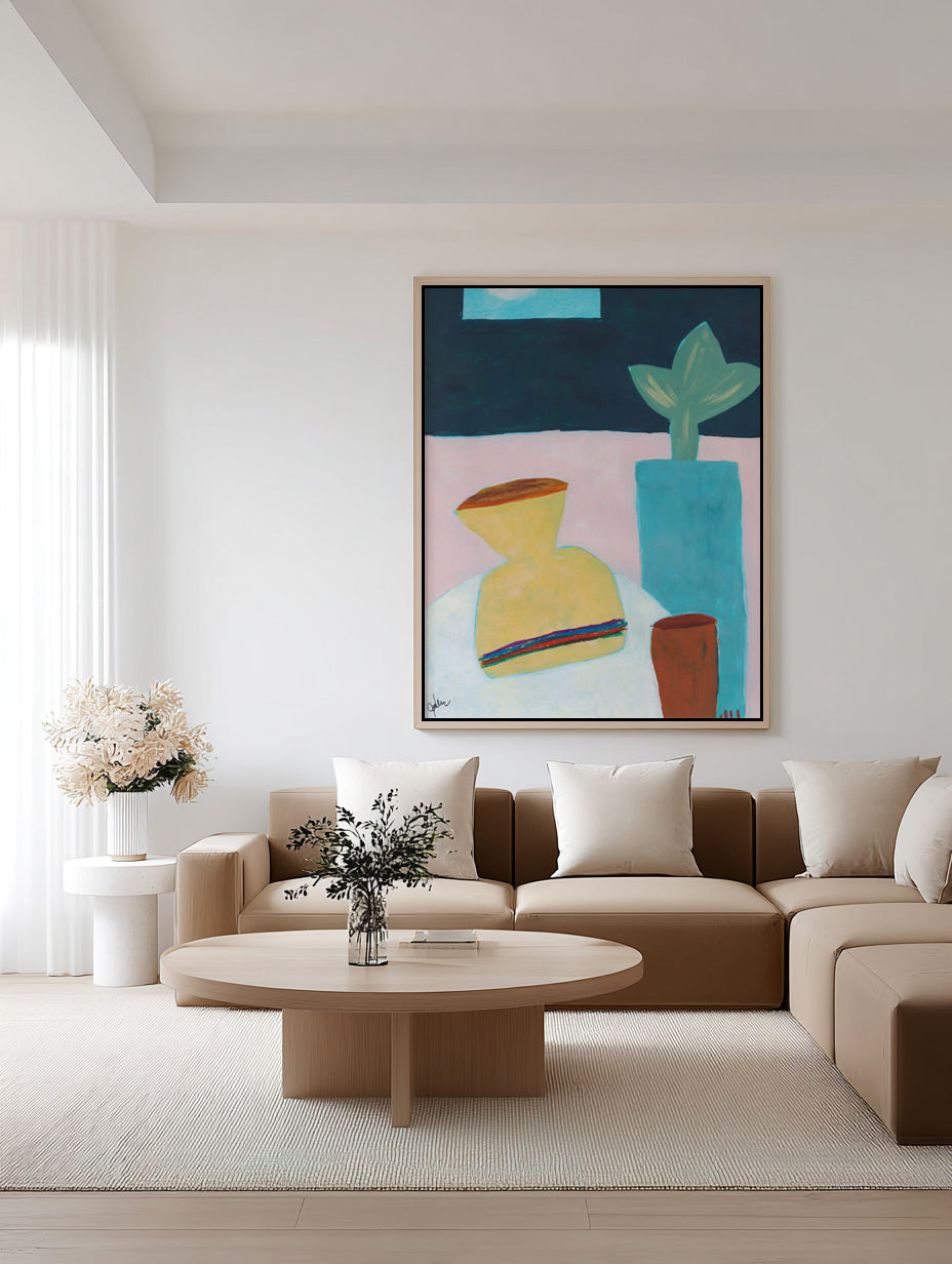 The Ordered Table 1 by Jan Weiss | Framed Canvas Art Print