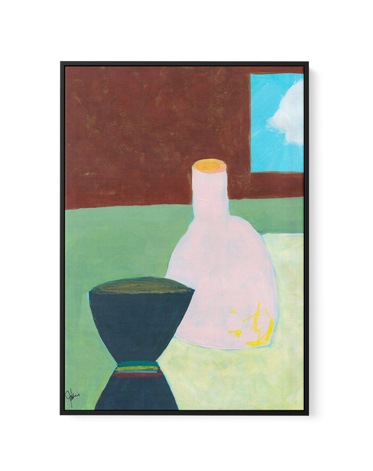 The Ordered Table 2 by Jan Weiss | Framed Canvas Art Print