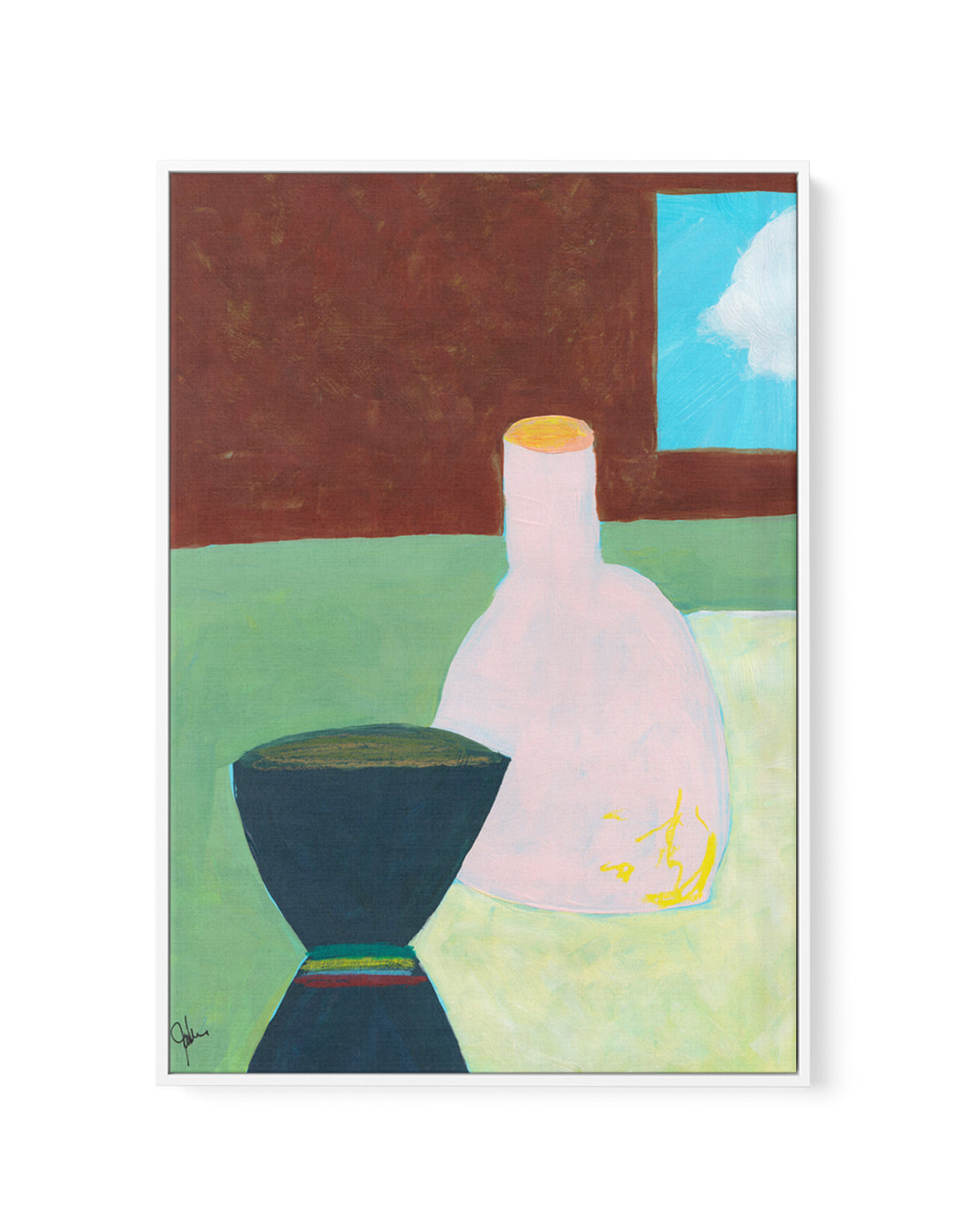 The Ordered Table 2 by Jan Weiss | Framed Canvas Art Print