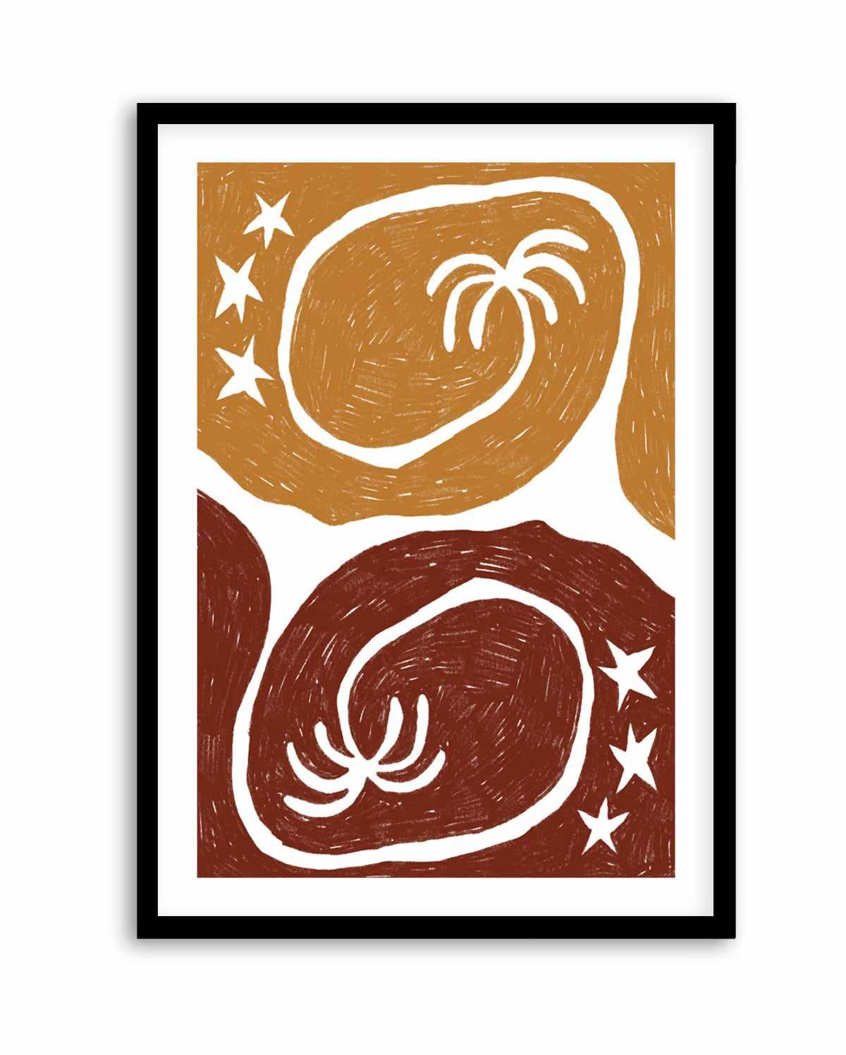 The Palm Tree Twins by Shatha Al Dafai | Art Print from Olive et Oriel where you can shop wallpaper and artworks online